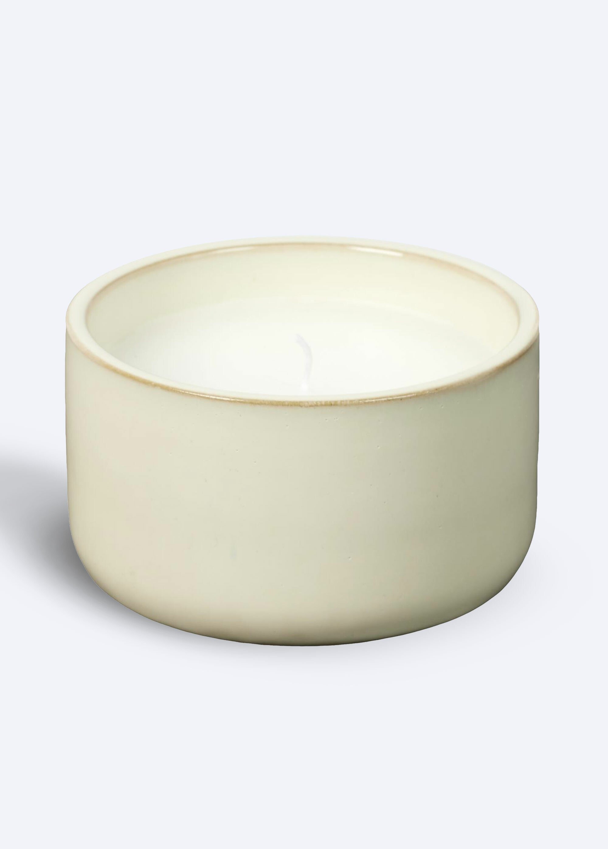Bougie parfumée en céramique, diam 12cm