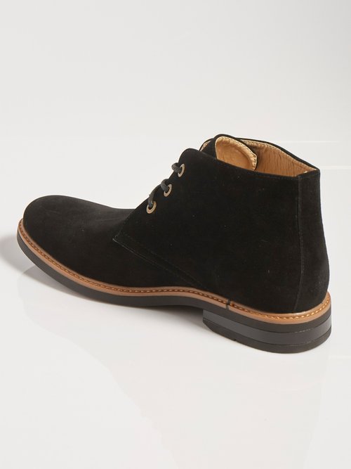 Chaussures montantes, type Chukka boots Homme Noir YIM136-1 DO1