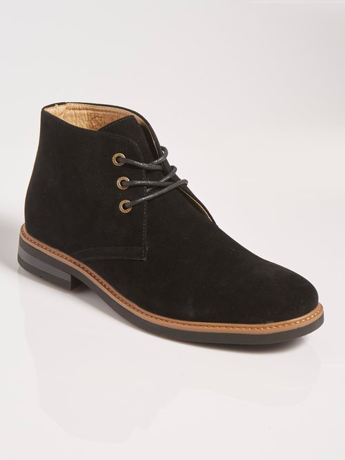 Chaussures montantes, type Chukka boots Homme Noir YIM136-1 FA1