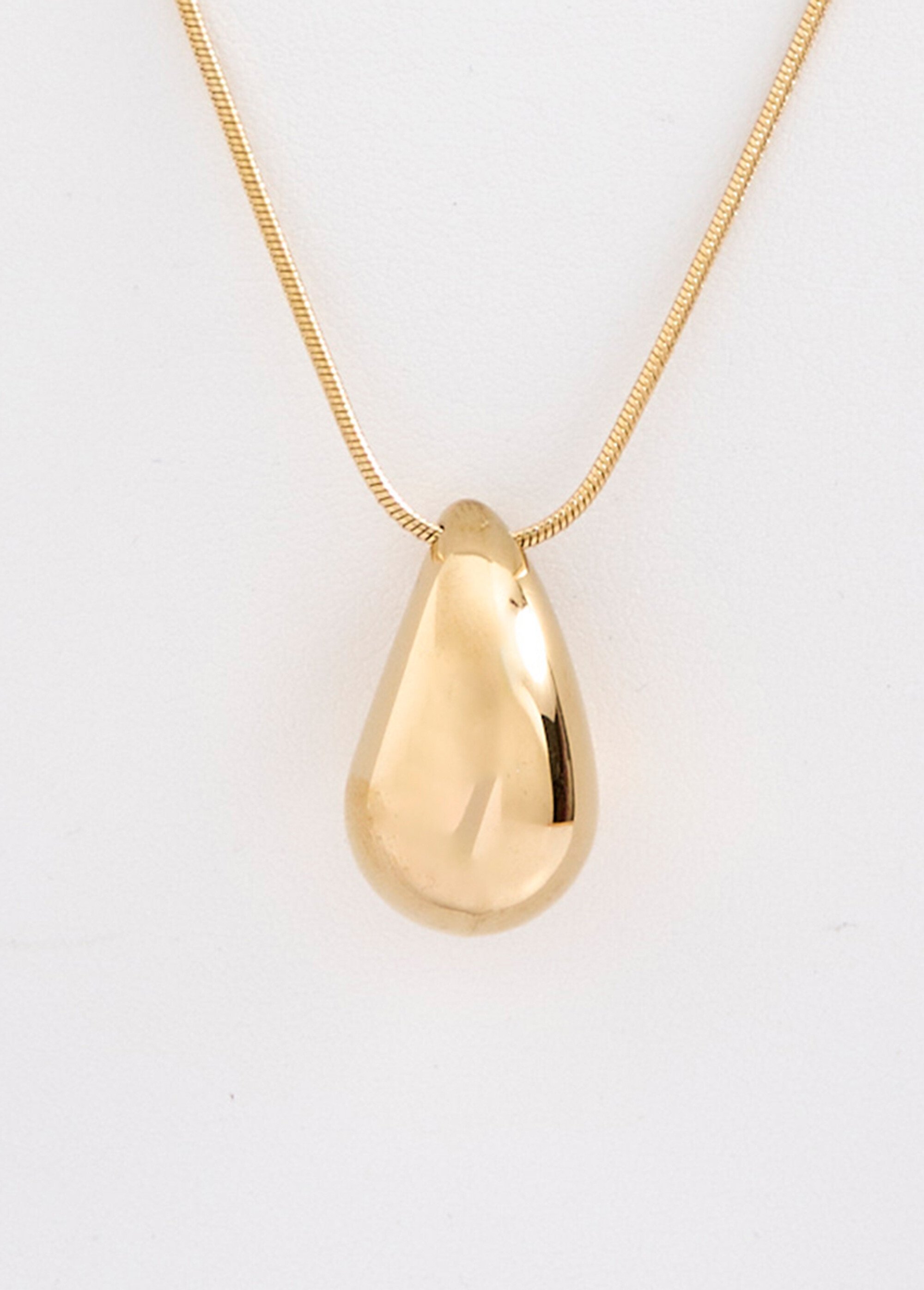 Collier avec pendentif goutte acier inoxydable doré Femme Doré ULINA DE1