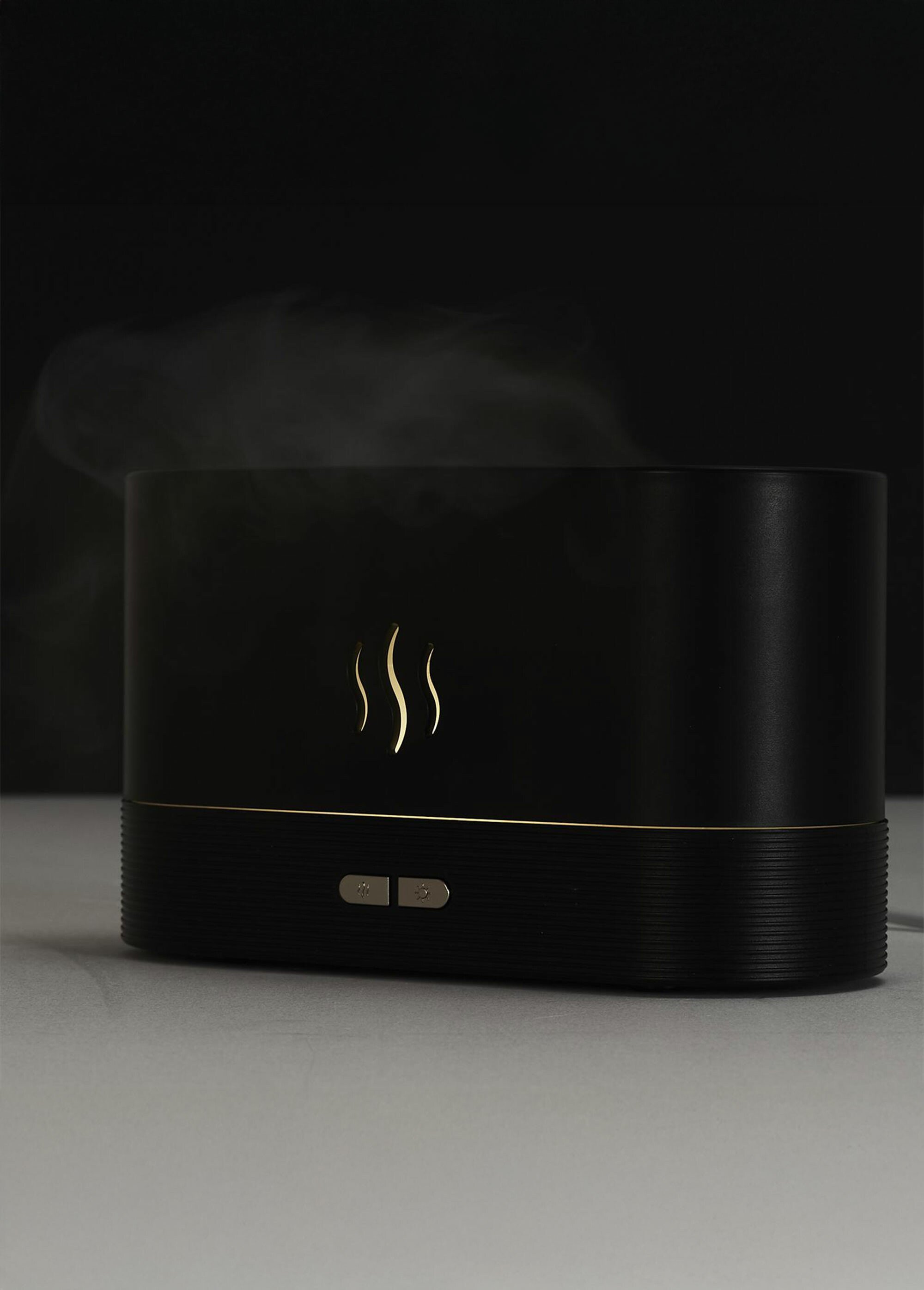 Diffuseur de parfum LED, effet flamme Noir CMP-VE6068 DE2