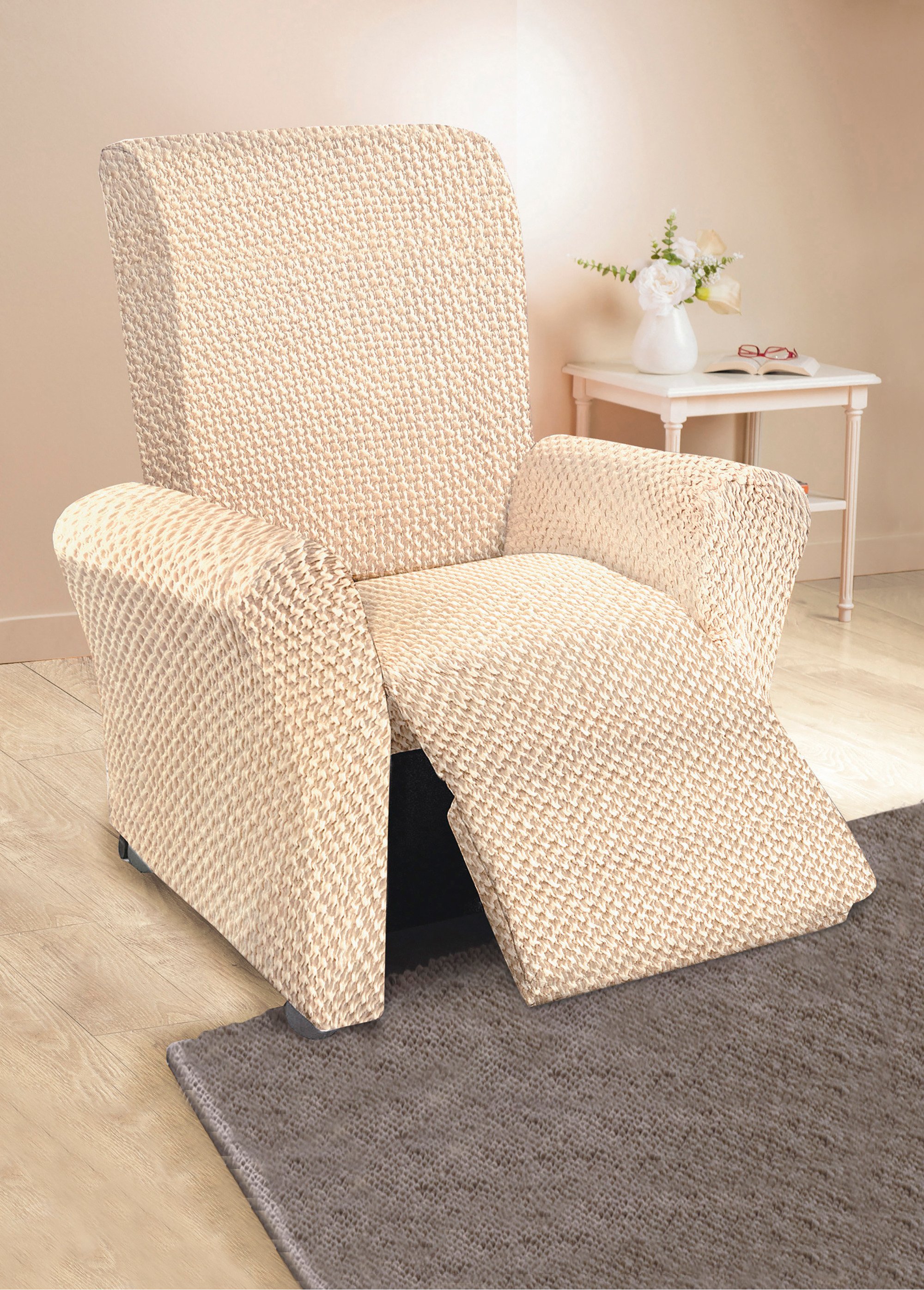 Housse bi-extensible pour fauteuil relax