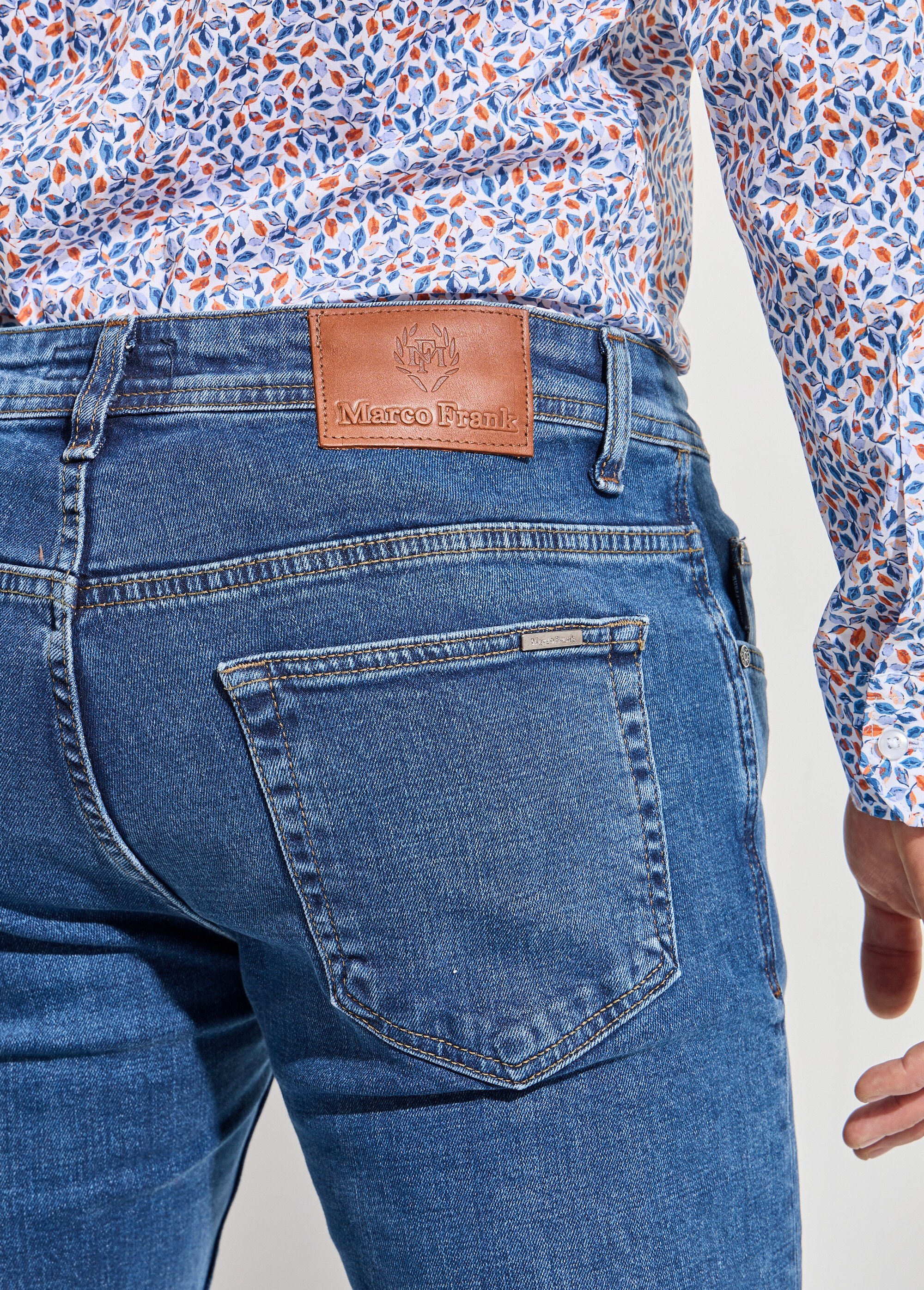 Jean droit 5 poches denim stretch