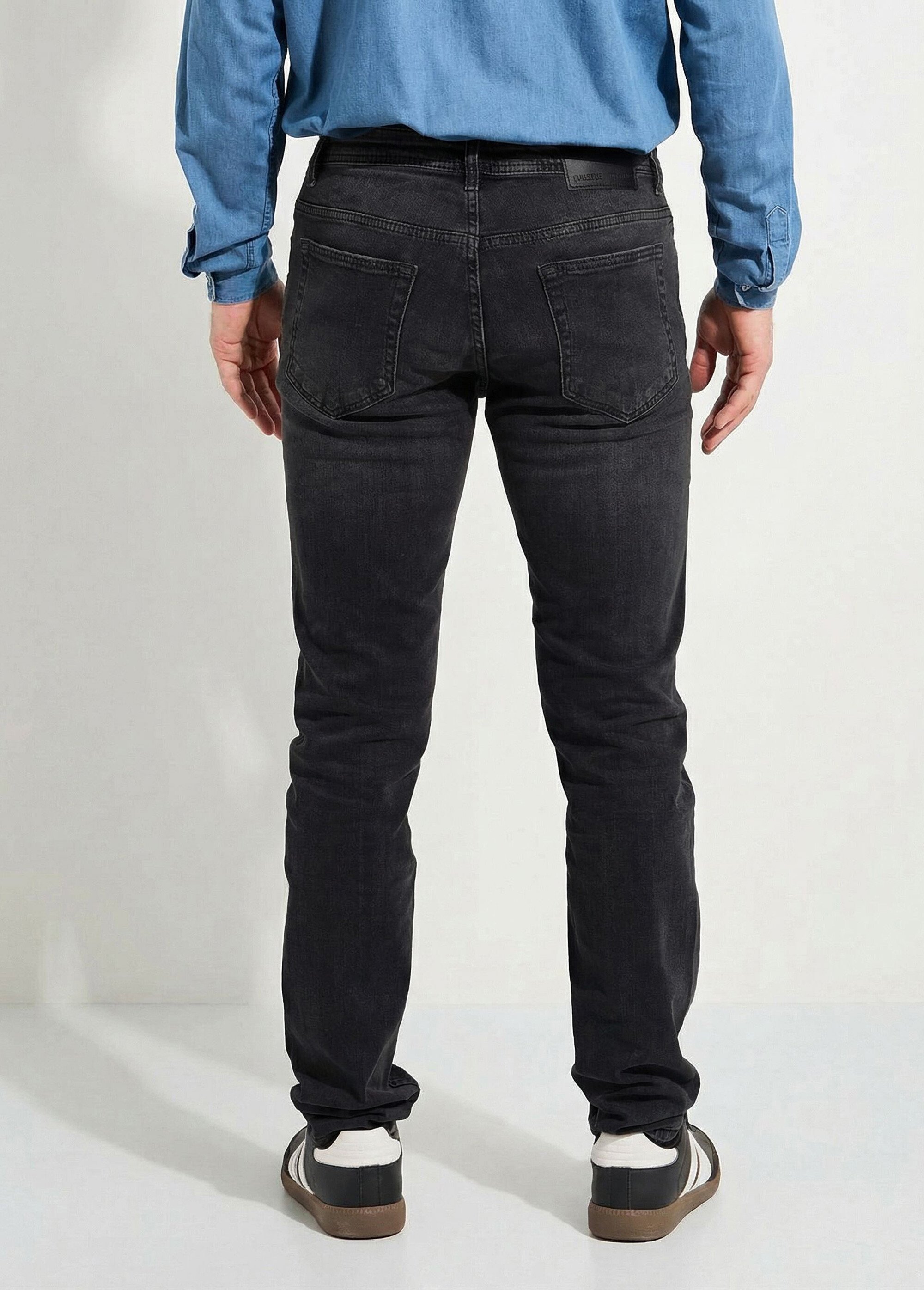 Jean droit 5 poches denim stretch