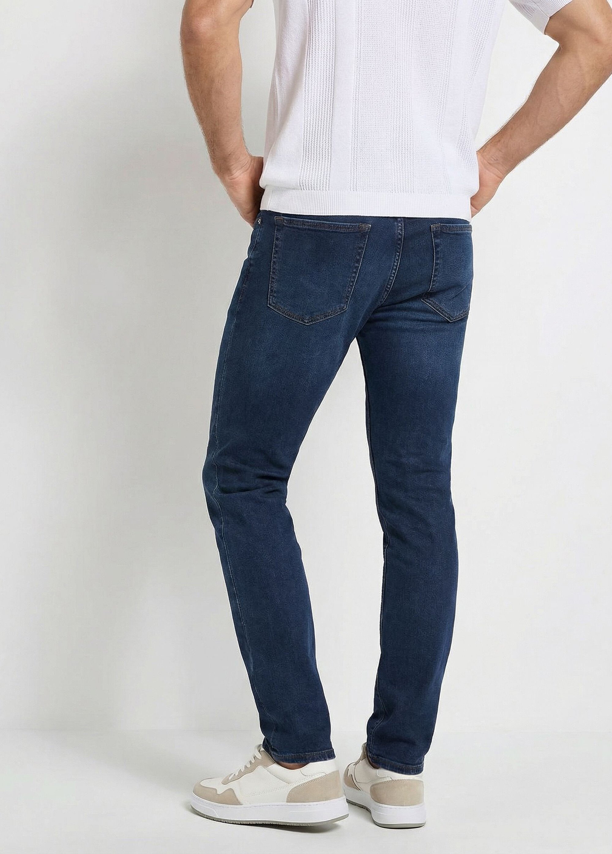 Jean droit 5 poches denim stretch