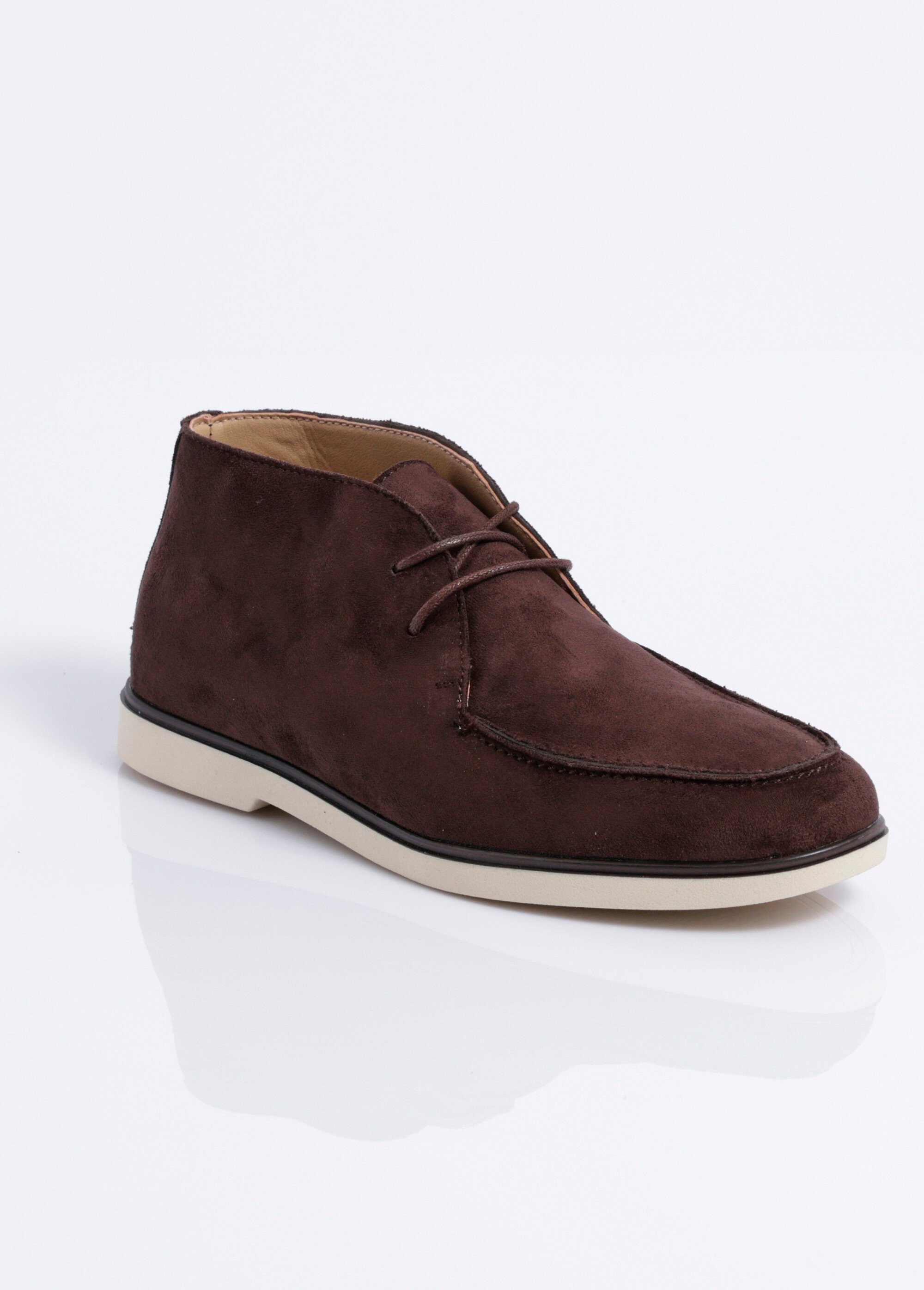 Low boots à lacets, semelle contrastée Homme Marron JANZ1302 FA1
