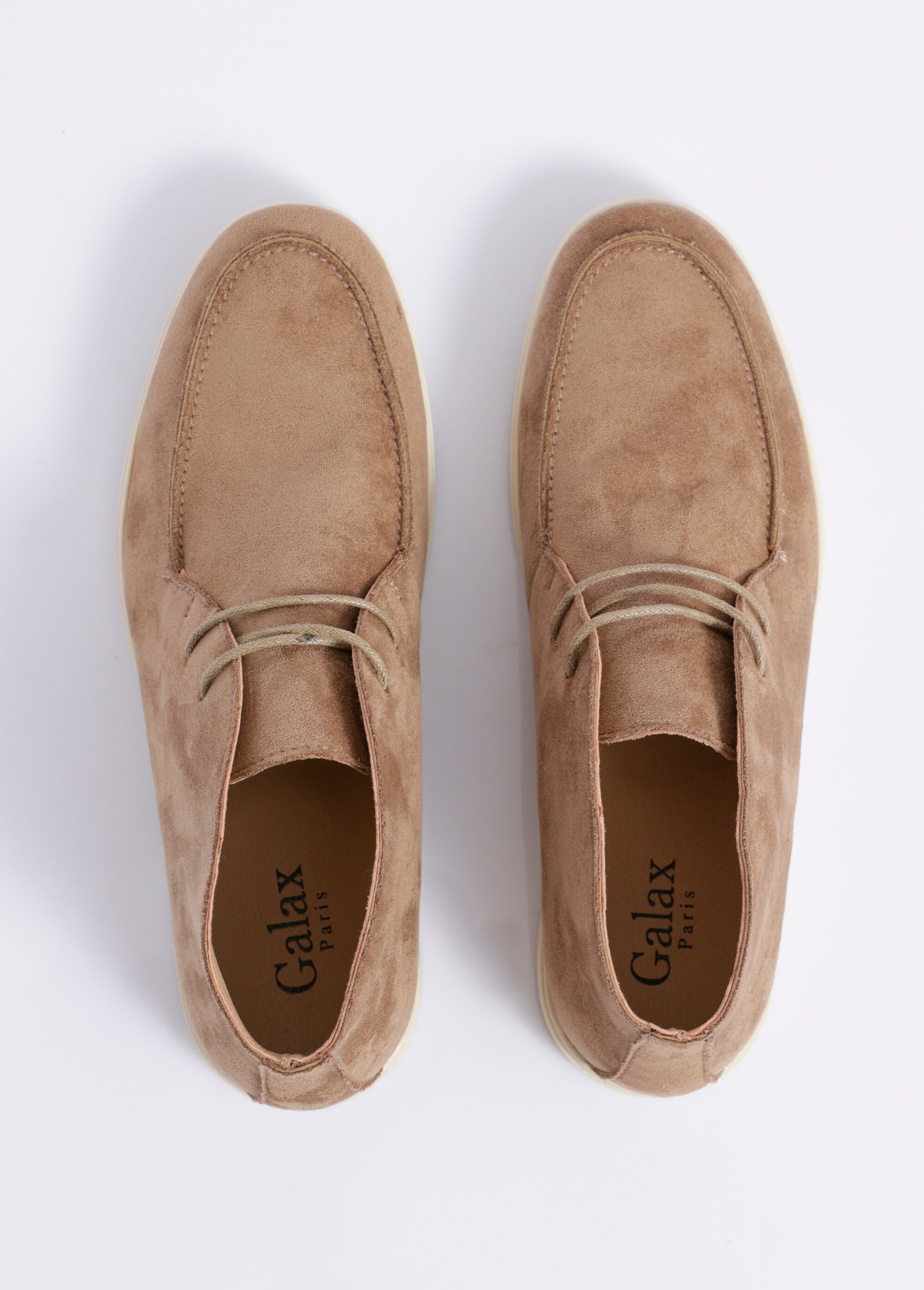 Low boots à lacets, semelle contrastée Homme Beige JANZ1302 OV1