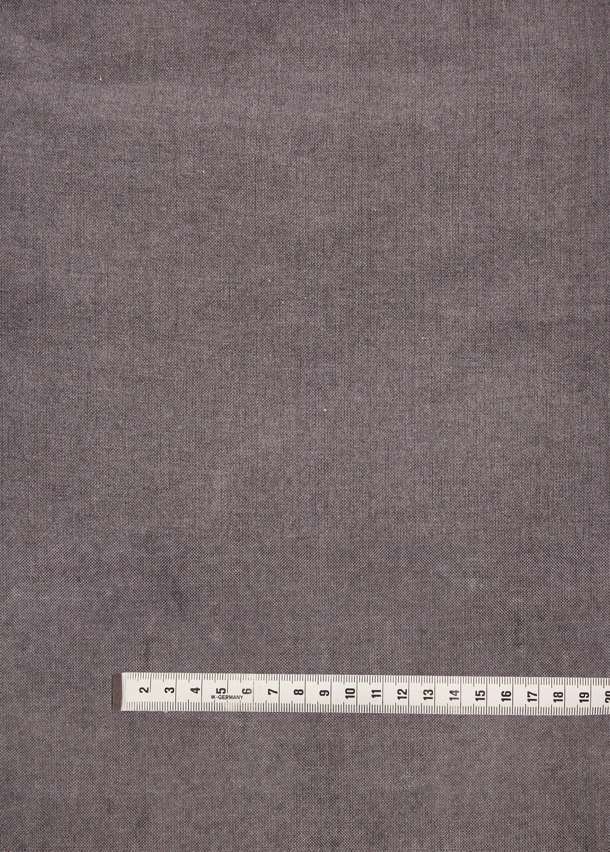 Coupon tissu coton aspect lin, Orage