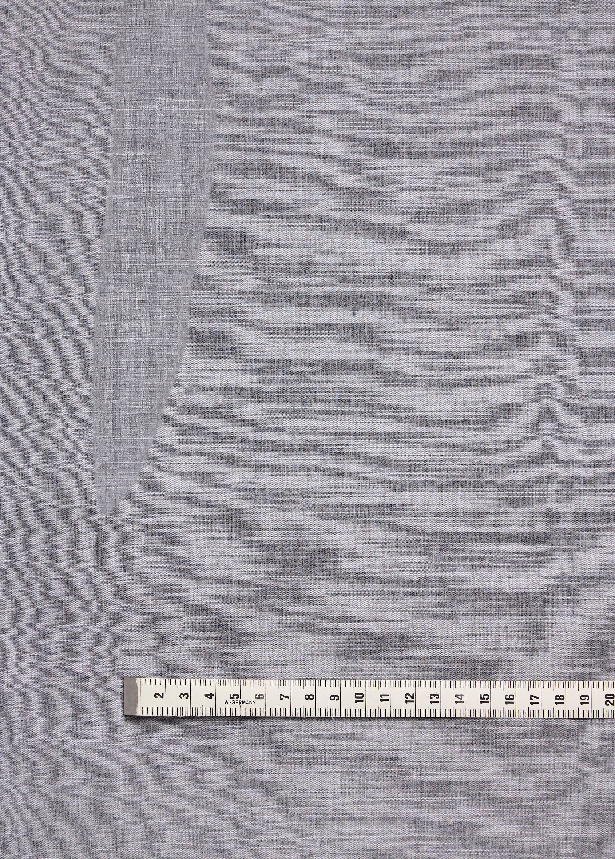 Coupon tissu aspect chambray tramé clair