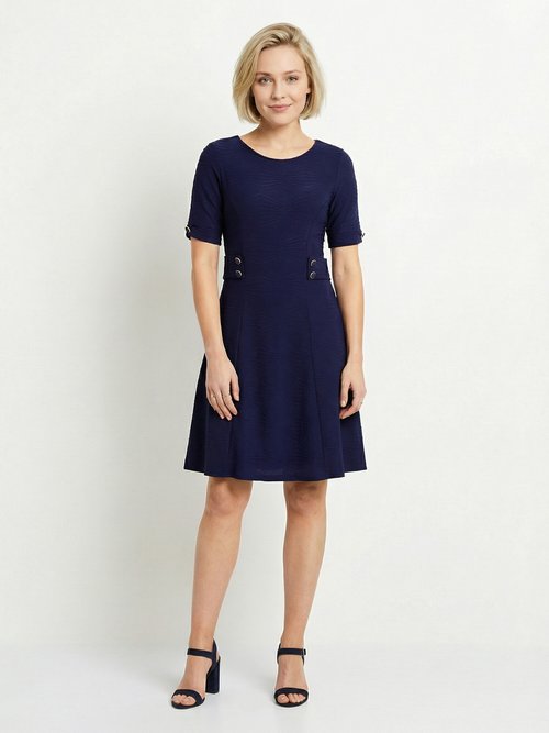 Robe évasée courte unie Femme Bleu ENQUETE FA1