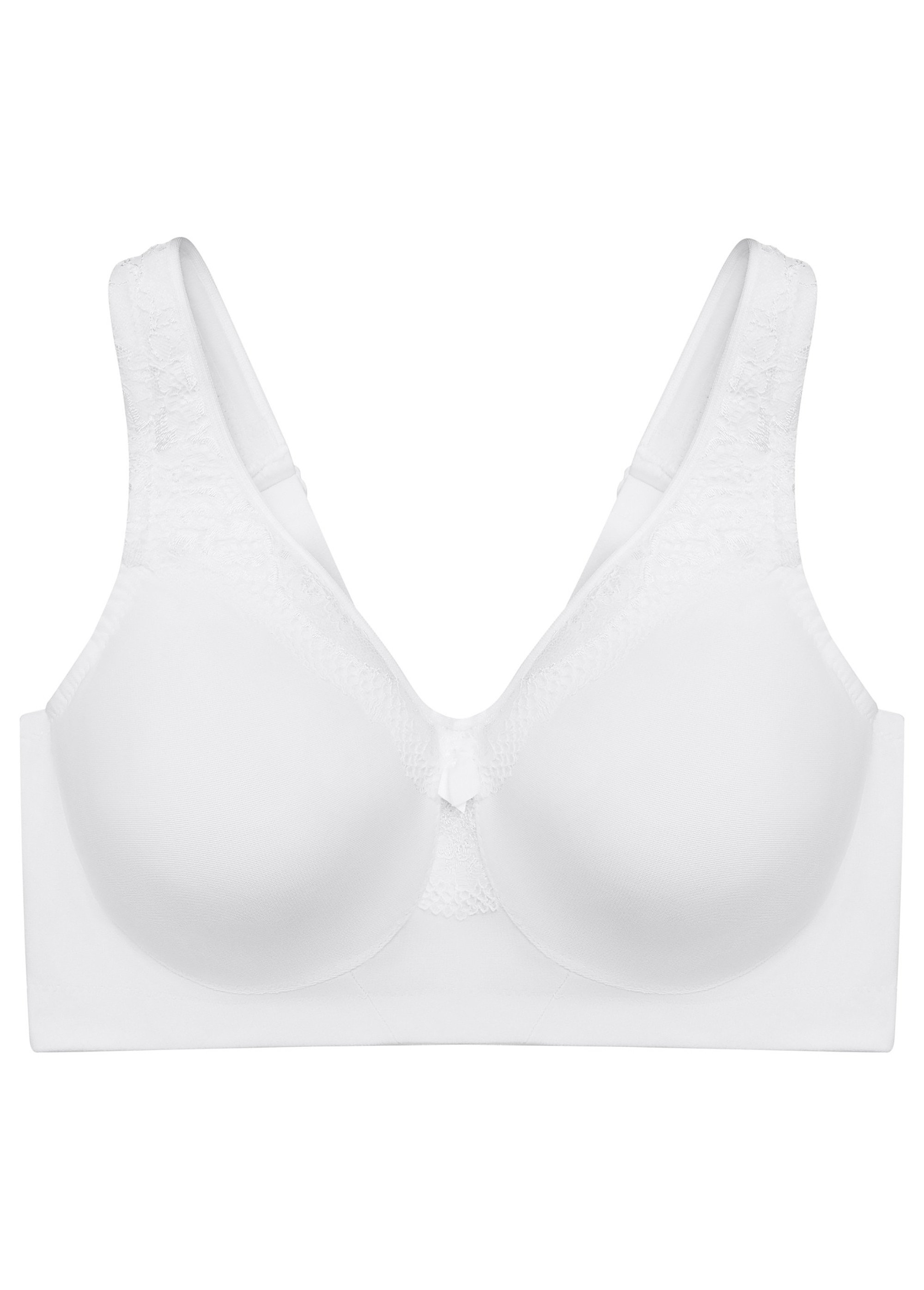 Soutien-gorge MagicLift à maintien ferme sans coutures sans armatures spécial formes généreuses n°1007 Femme Grande Taille Blanc 1007 FA2