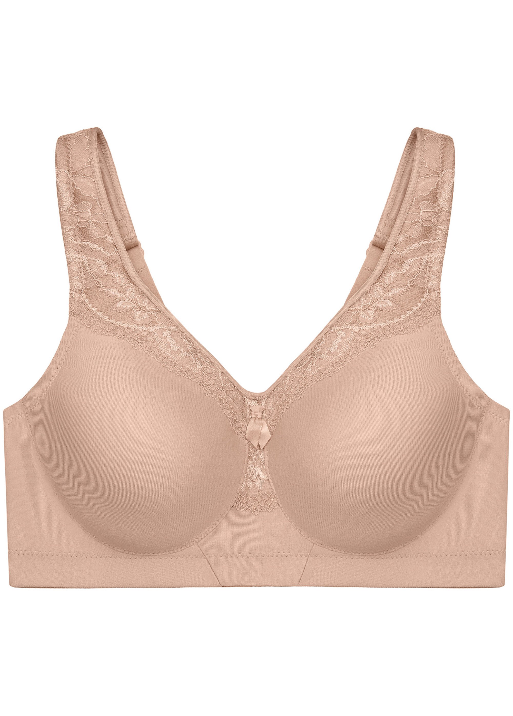 Soutien-gorge MagicLift à maintien ferme sans coutures sans armatures spécial formes généreuses n°1007 Femme Grande Taille Beige 1007 FA2