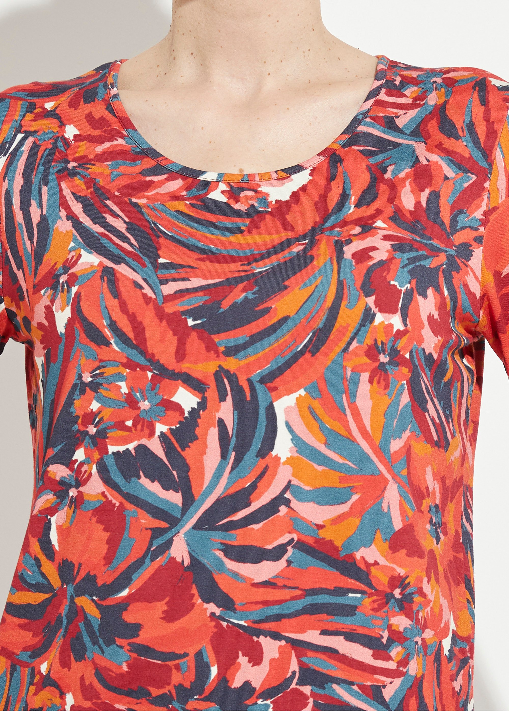 T-shirt col rond manches longues floral Femme IMPRIME TOMETTE CHANTERAY DE1