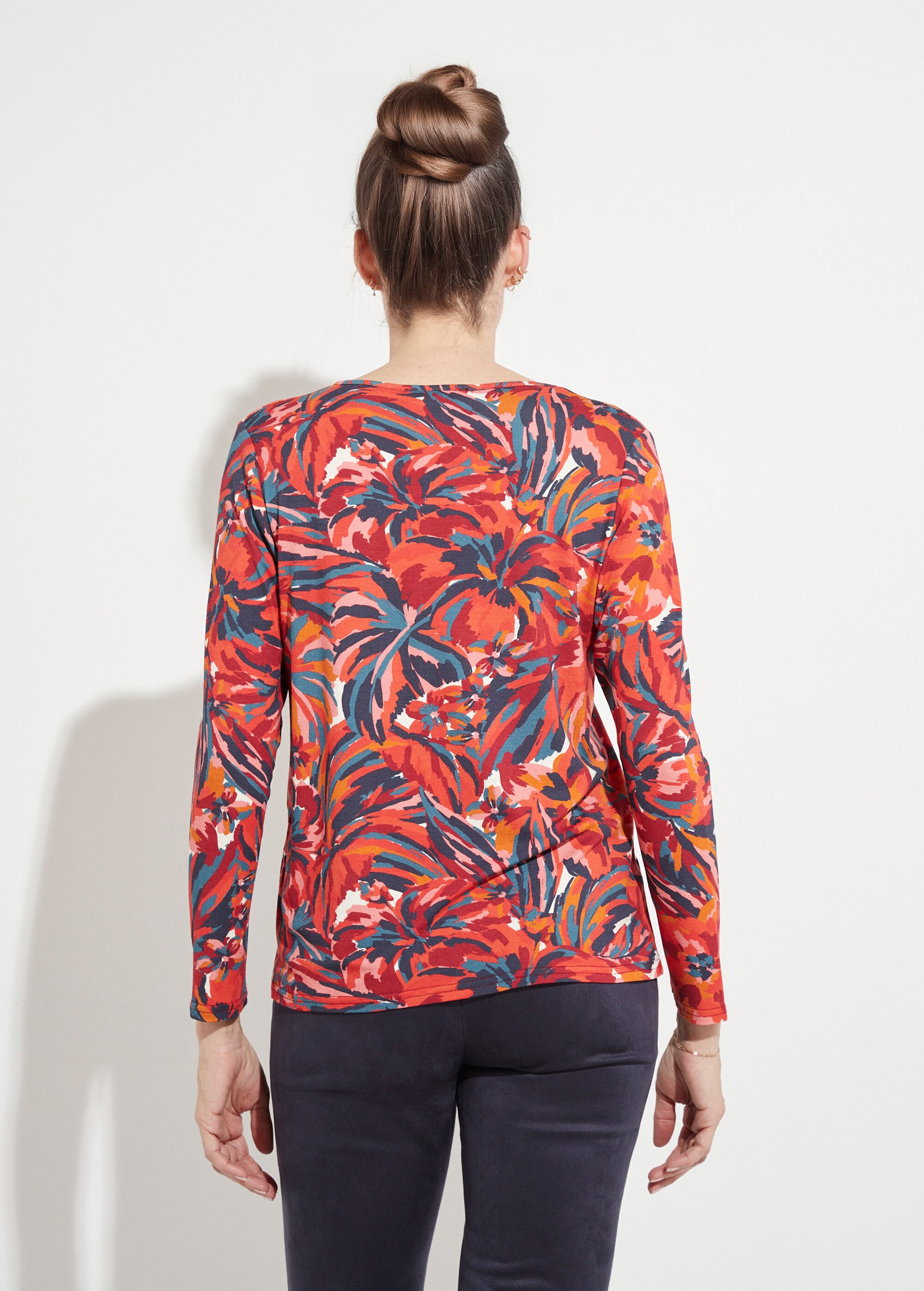 T-shirt col rond manches longues floral Femme IMPRIME TOMETTE CHANTERAY DO1