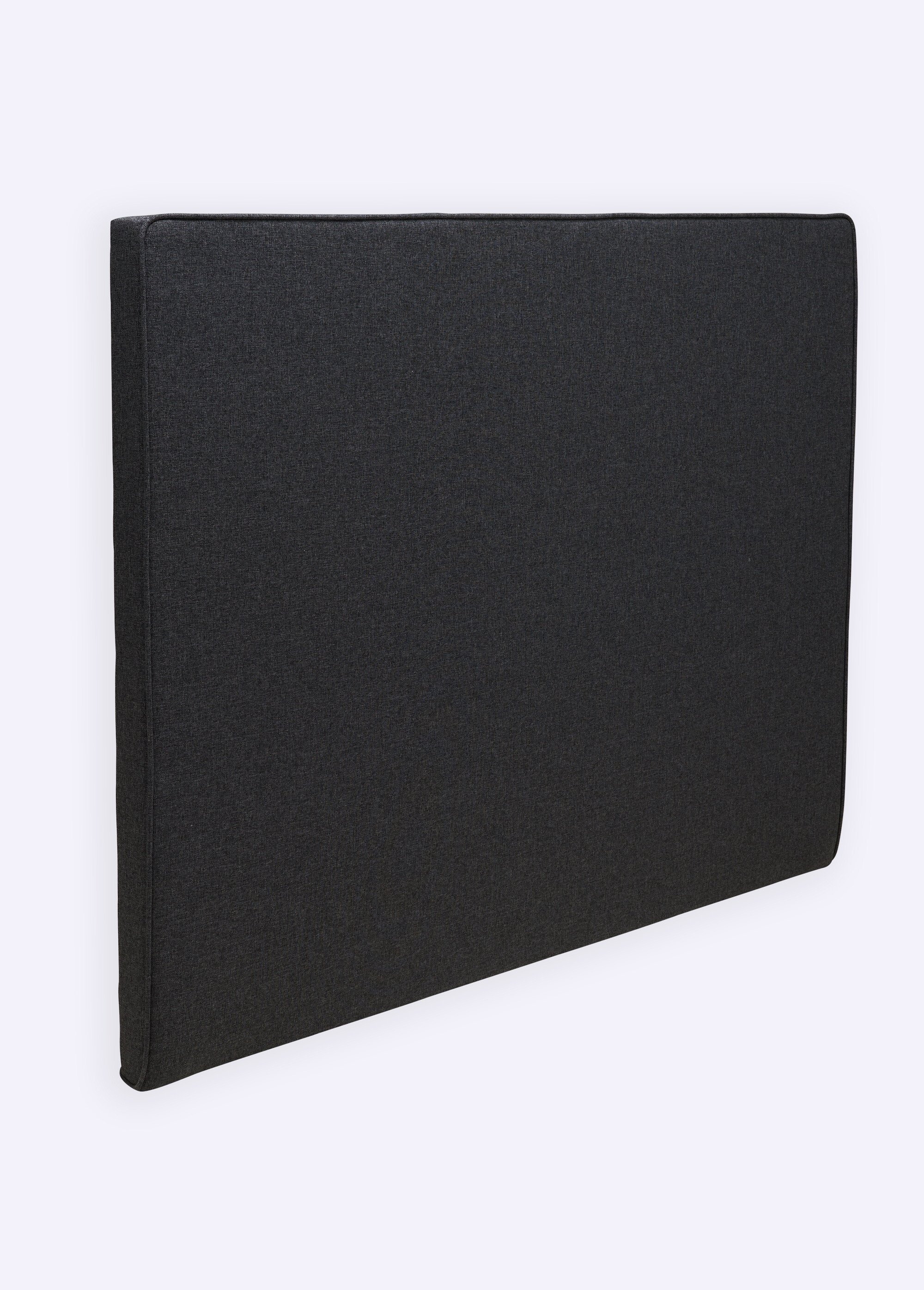 Tête de lit avec passepoil, haut. 120cm GRIS ANTHRACITE MER-MELTY FA1