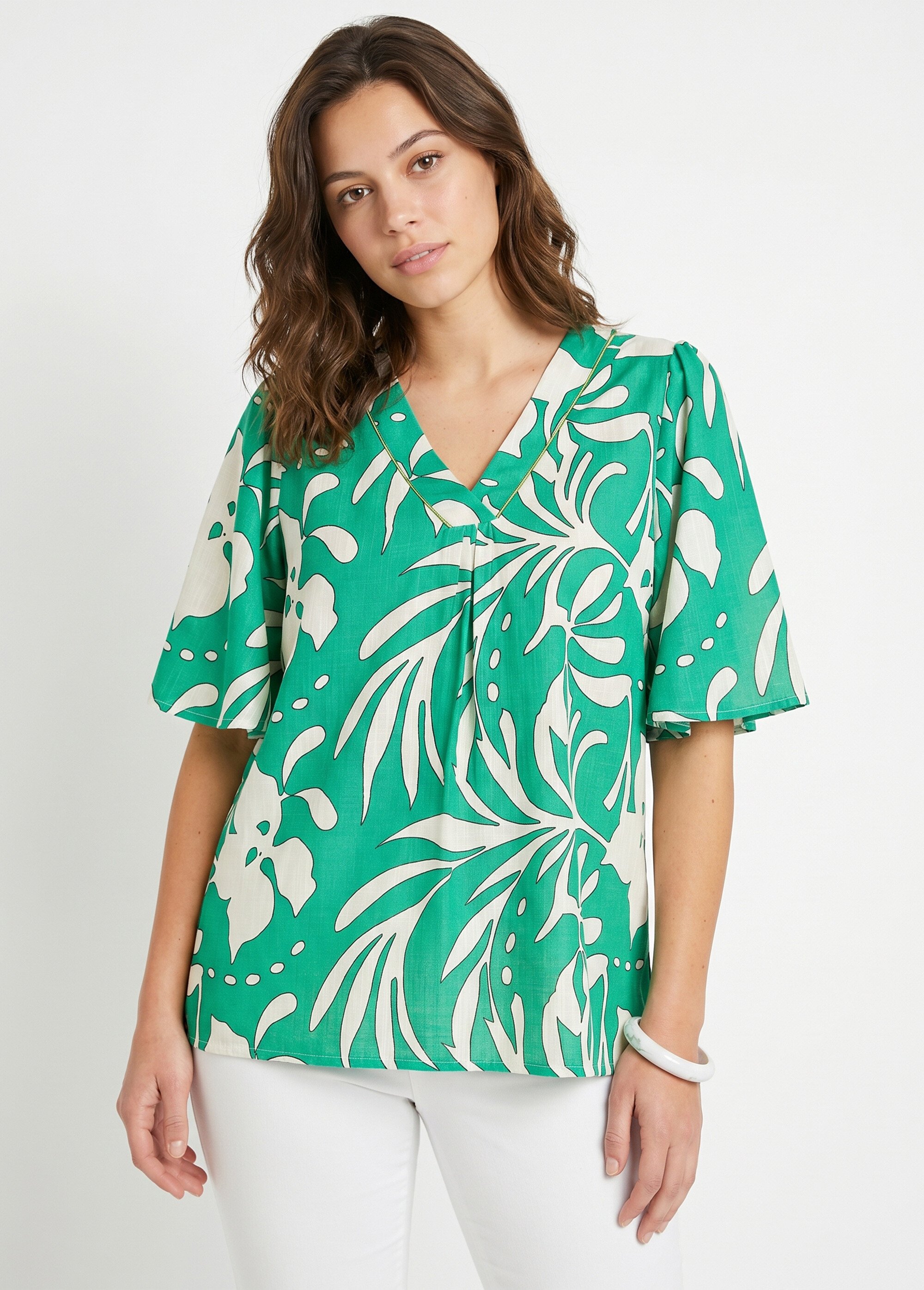 Tunique ample longue Femme Vert CANDELA FA1