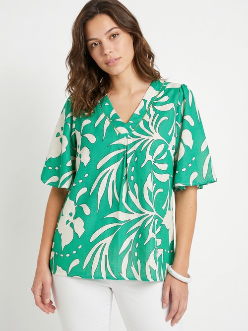 Tunique ample longue Femme Vert CANDELA FA1