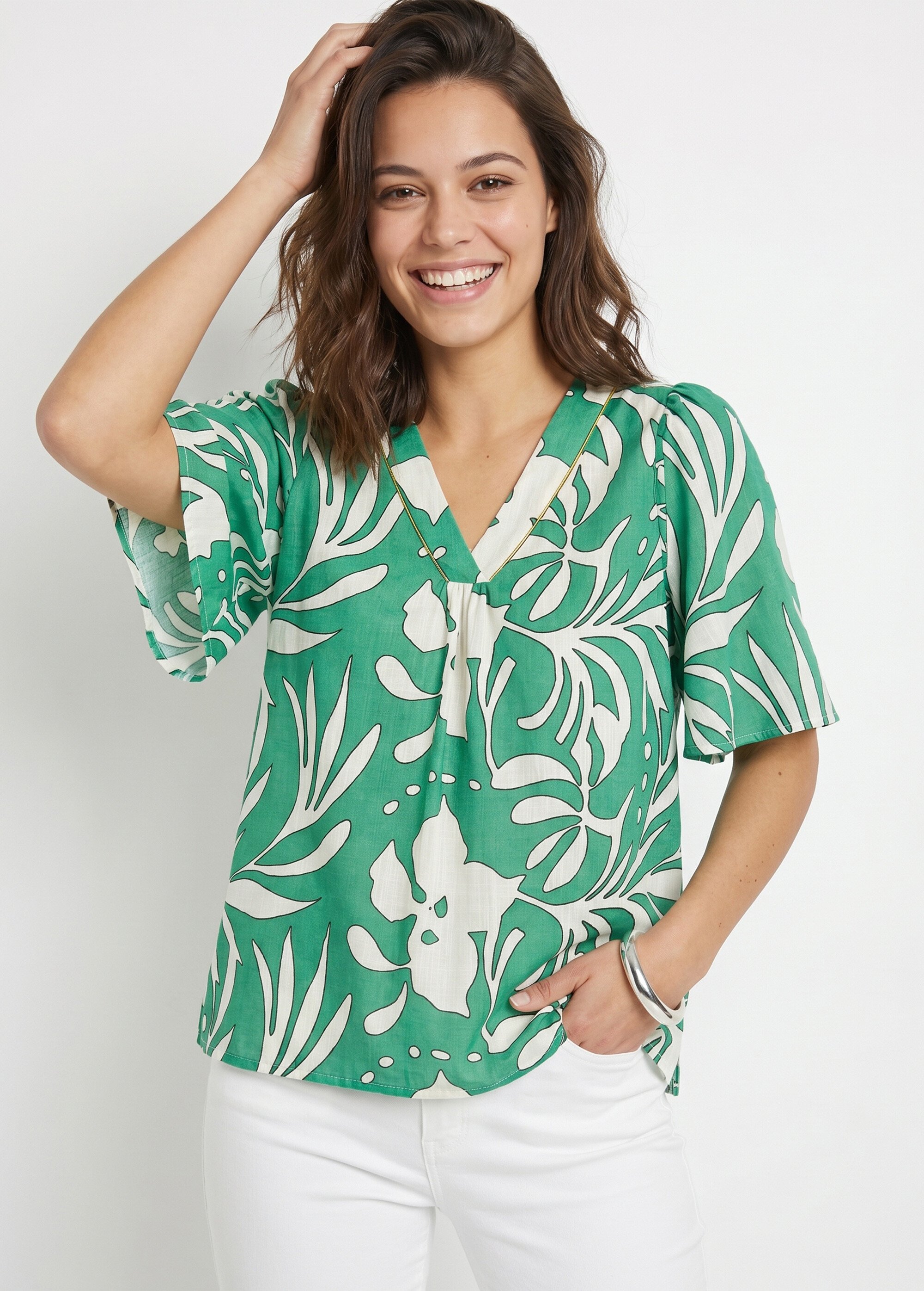 Tunique ample longue Femme Vert CANDELA MV1