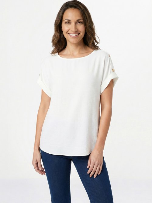 Tunique longue gaufrée ample Femme Beige CALMETTE FA1