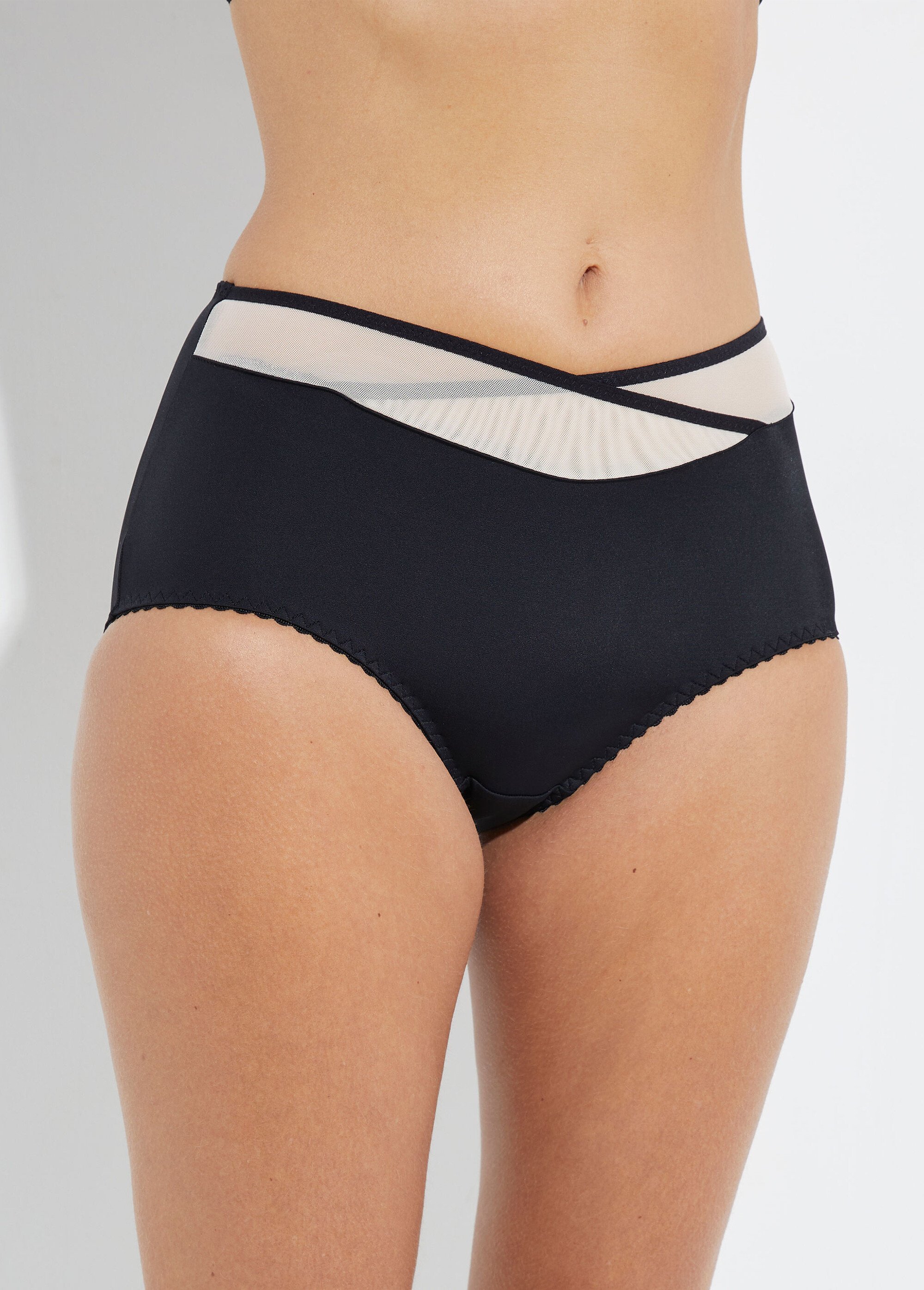 Culotte midi taille normale tulle et microfibre