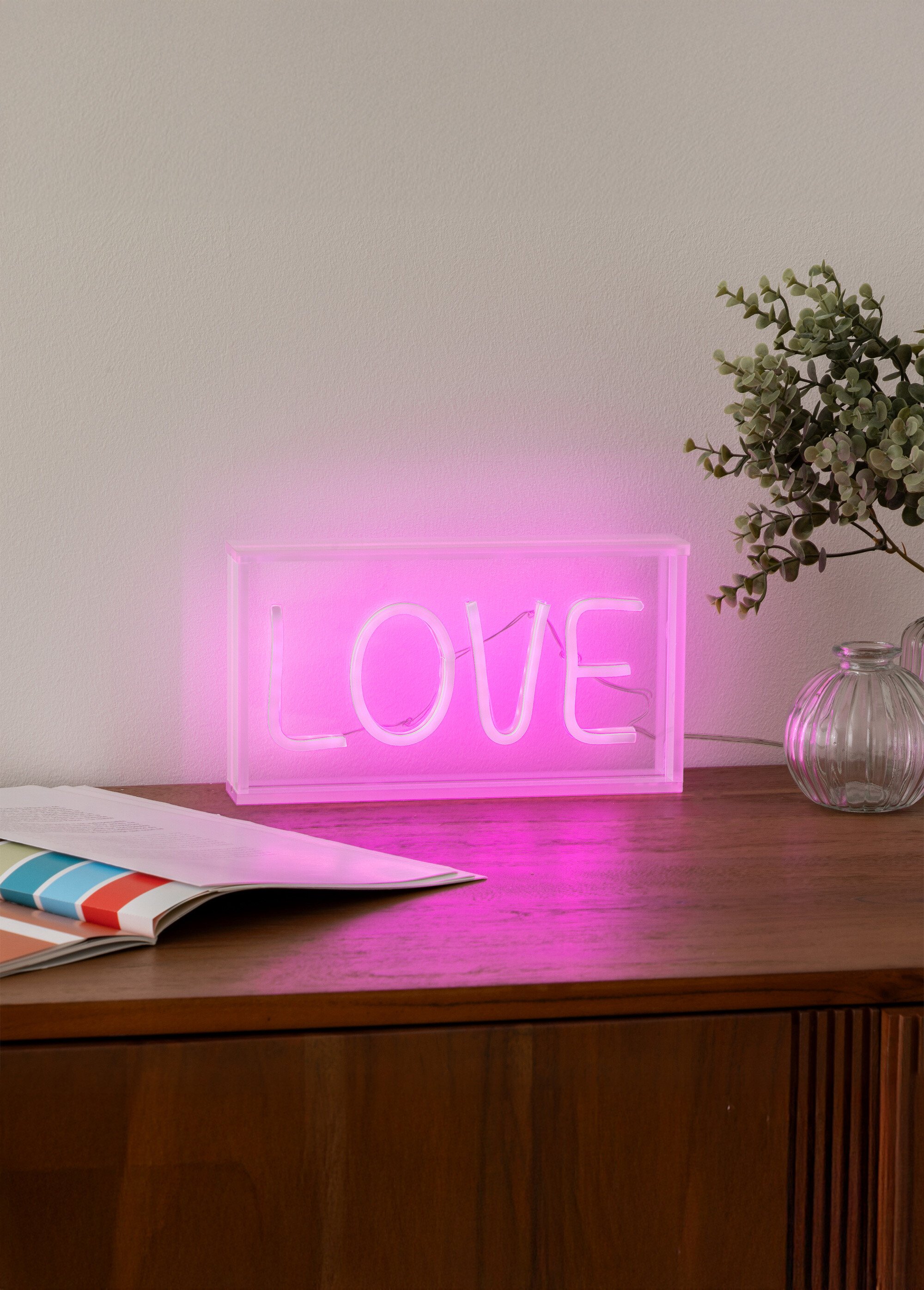 Déco LED à poser inspiration néon Love BLANC JJA-205961 SI1