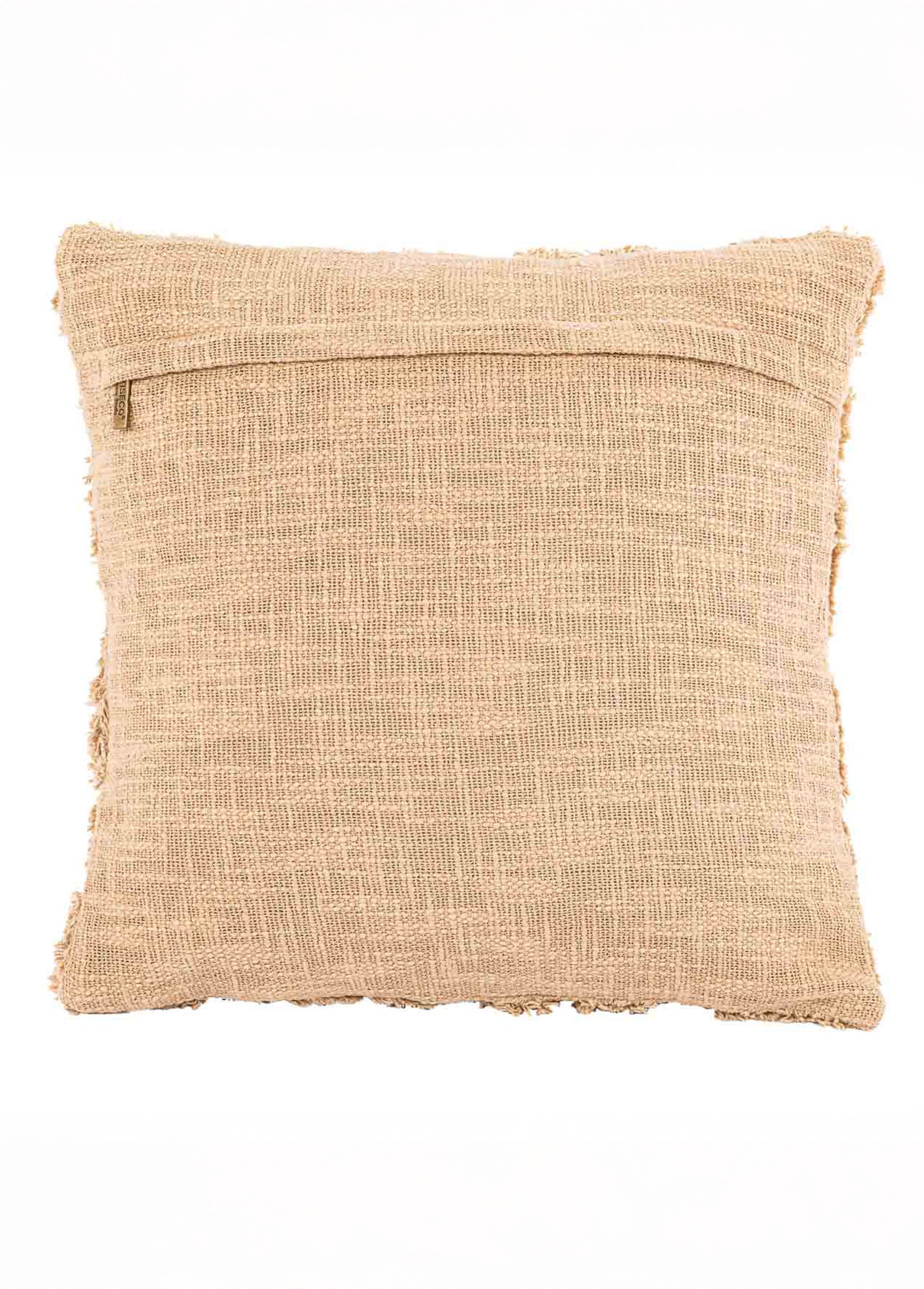 Coussin déco, motif carré losanges Beige TIS-SAHARA1 DO1