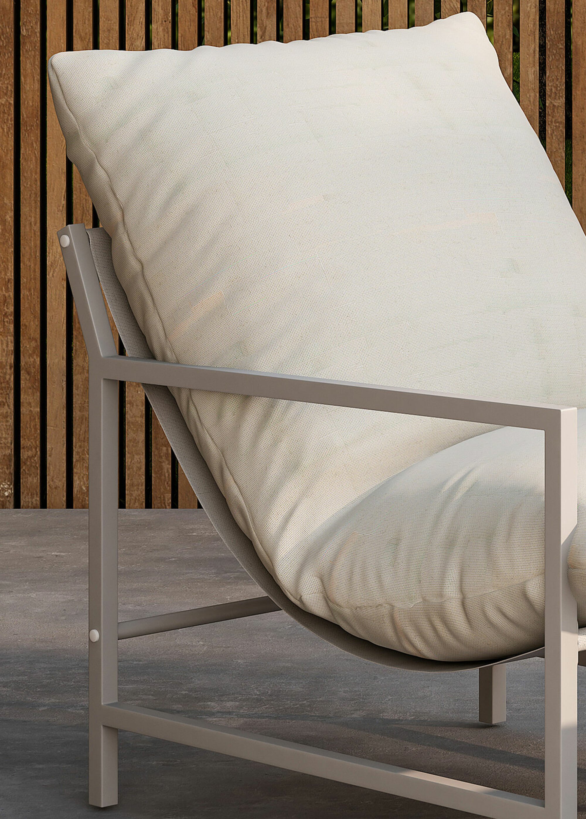 Fauteuil détente confort + Repose pieds BEIGE VEN-9801-000 DE1