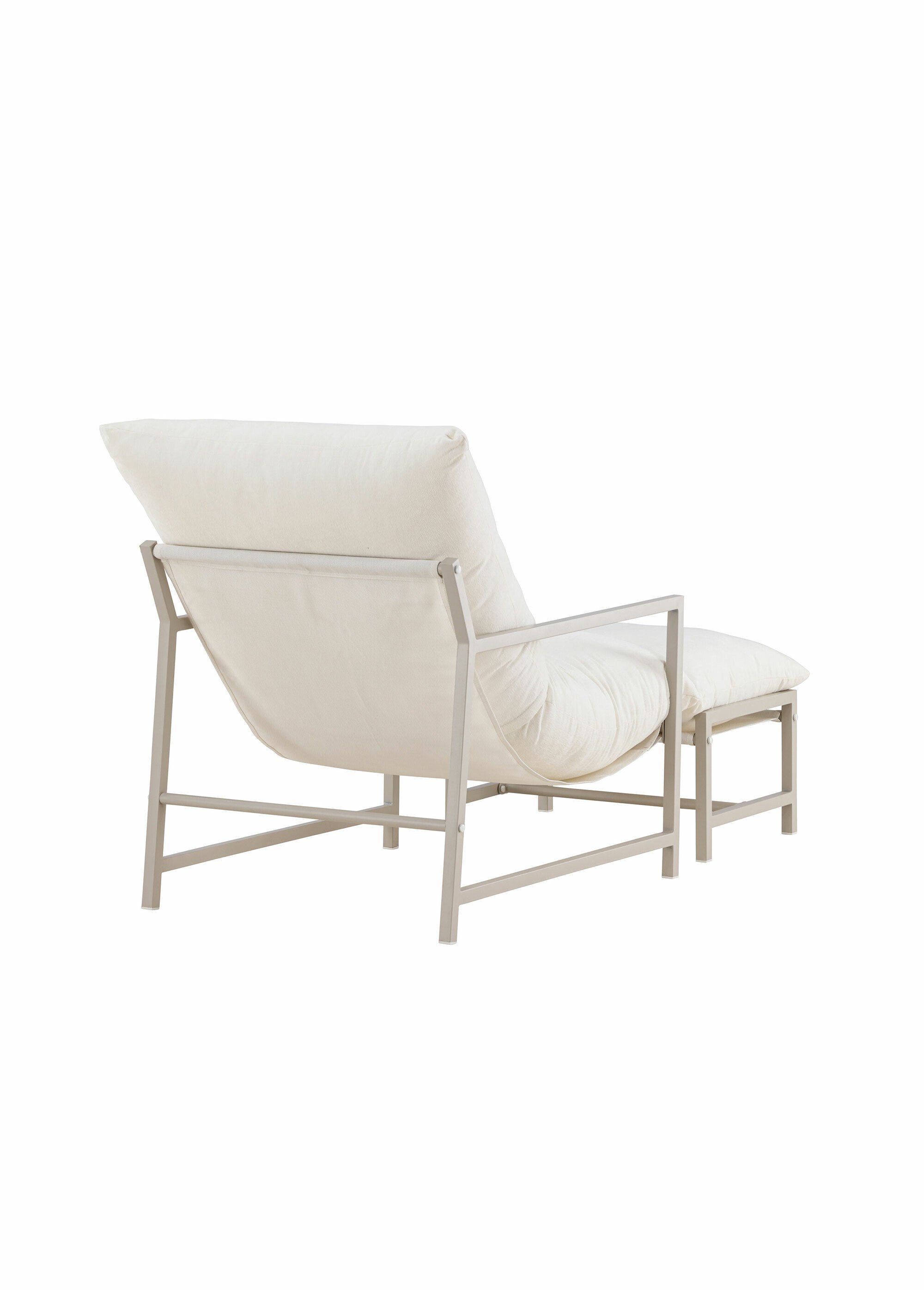 Fauteuil détente confort + Repose pieds BEIGE VEN-9801-000 DO1