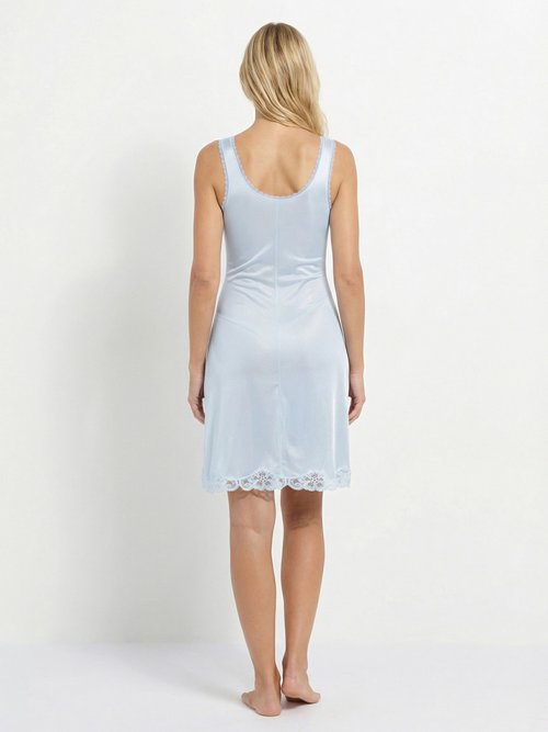 Fond de robe maille satinée 100 cm Femme Bleu SMART DO1