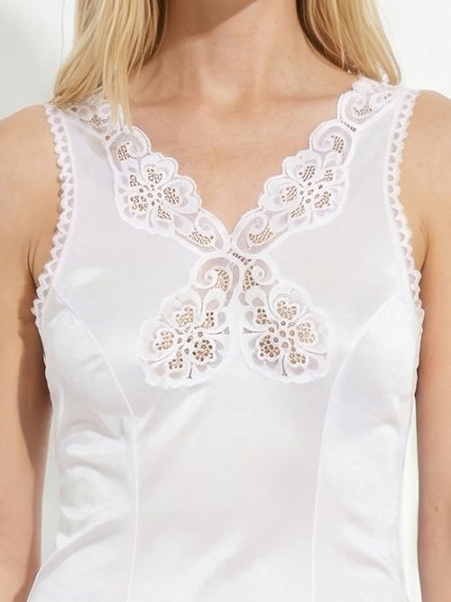 Fond de robe maille satinée 100 cm Femme Beige SMART DE1