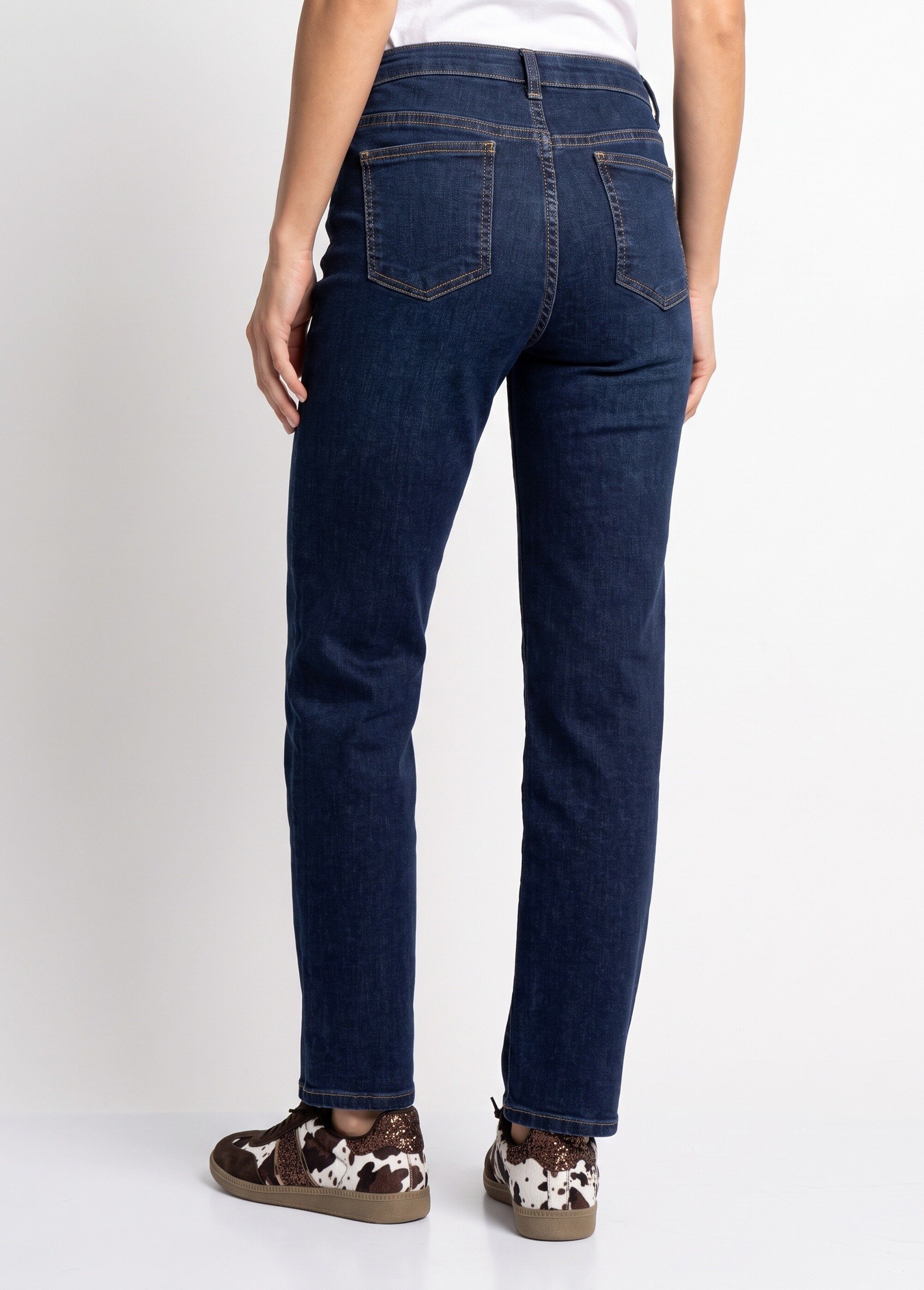 Jean taille haute coupe droite Femme STONE NIVOINE DO1