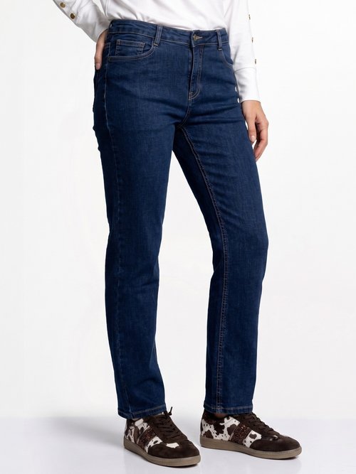 Jean taille haute coupe droite Femme STONE NIVOINE FA1