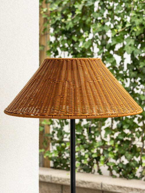 Lampadaire solaire acier avec abat jour MARRON VEN-7561-130 DE1