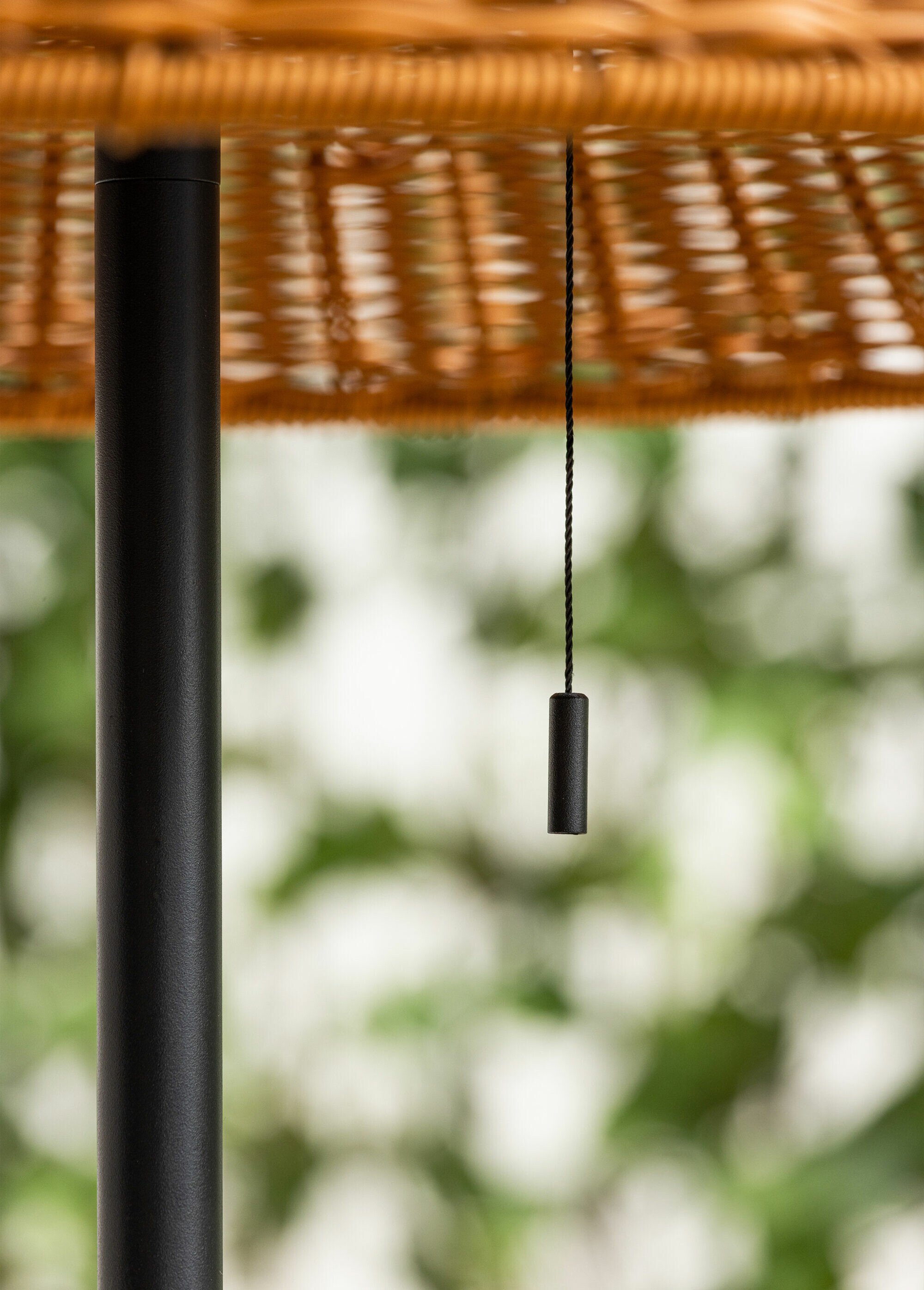 Lampadaire solaire acier avec abat jour MARRON VEN-7561-130 DE2