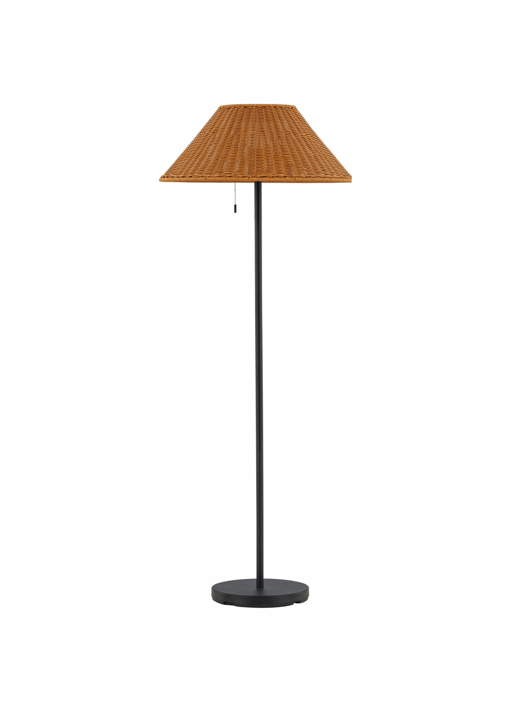 Lampadaire solaire acier avec abat jour