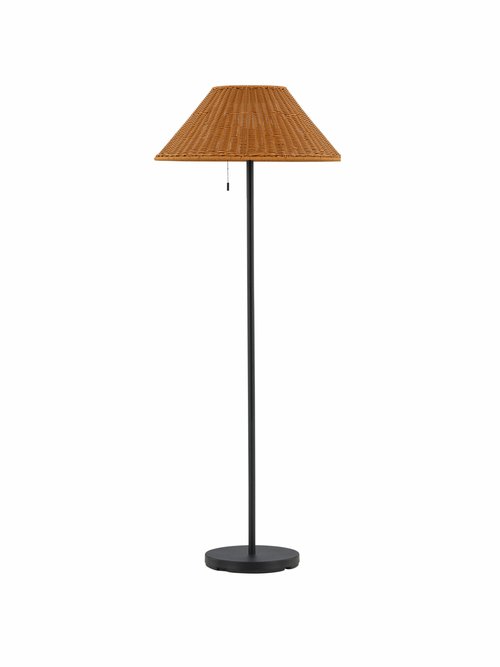 Lampadaire solaire acier avec abat jour MARRON VEN-7561-130 FA1