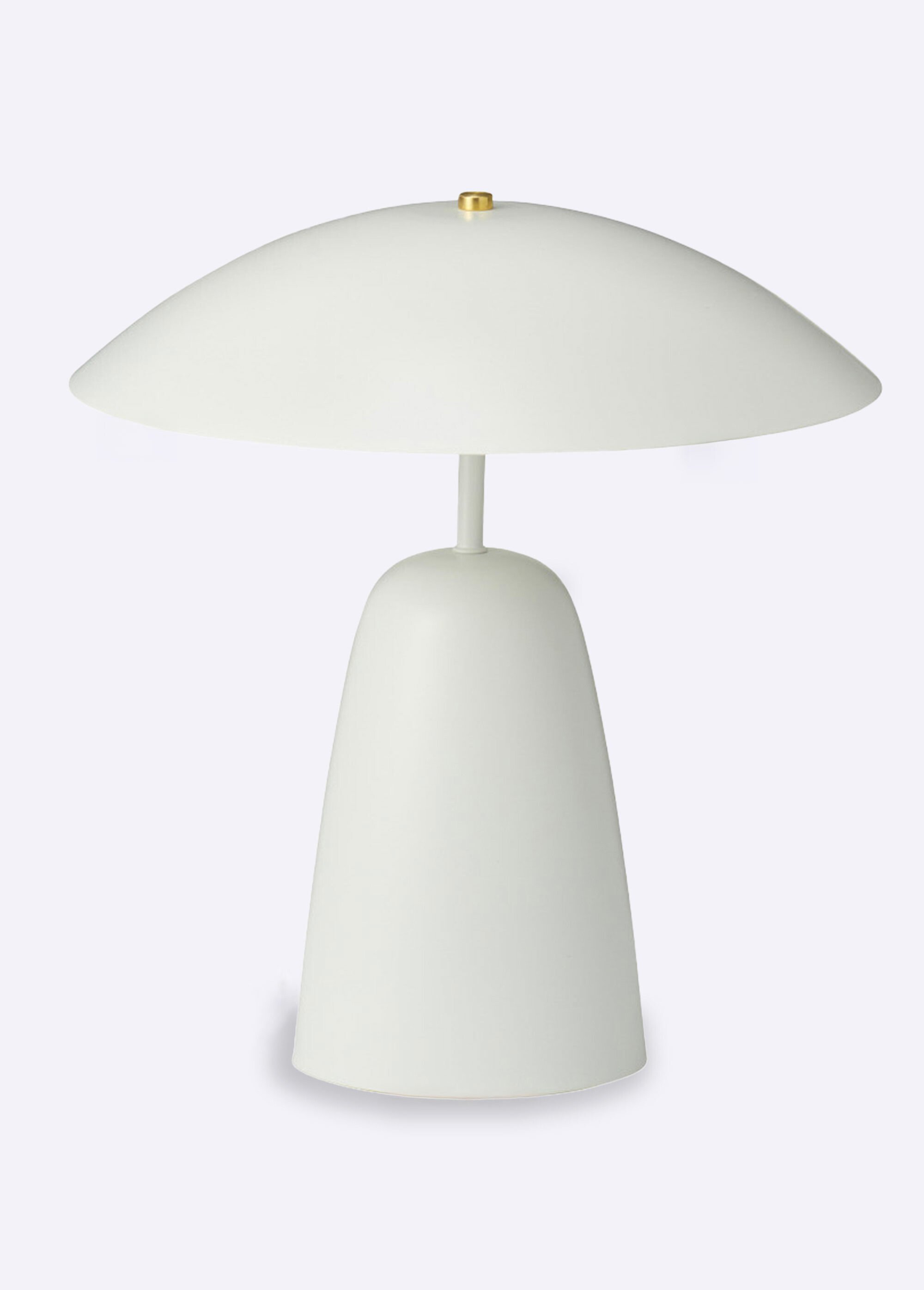 Lampe à poser en métal, style courbes