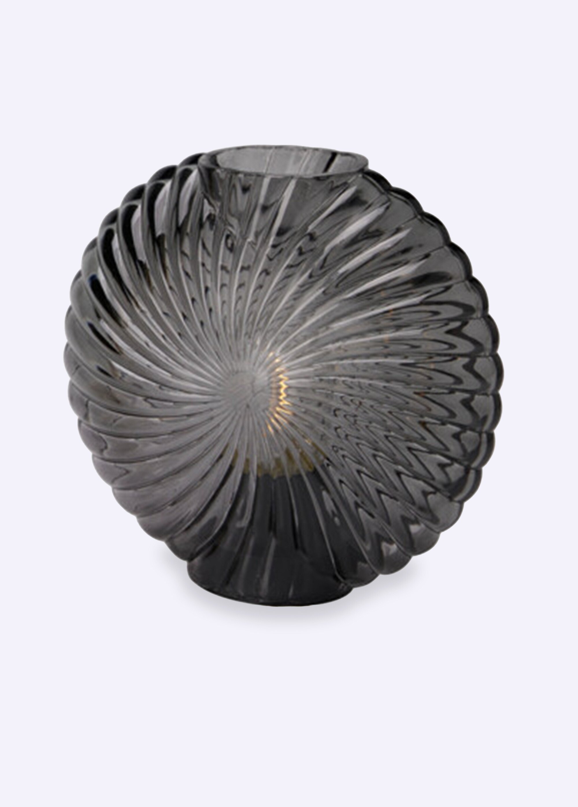 Lampe à poser en verre motif rosace Gris KP-XX8450040 FA1