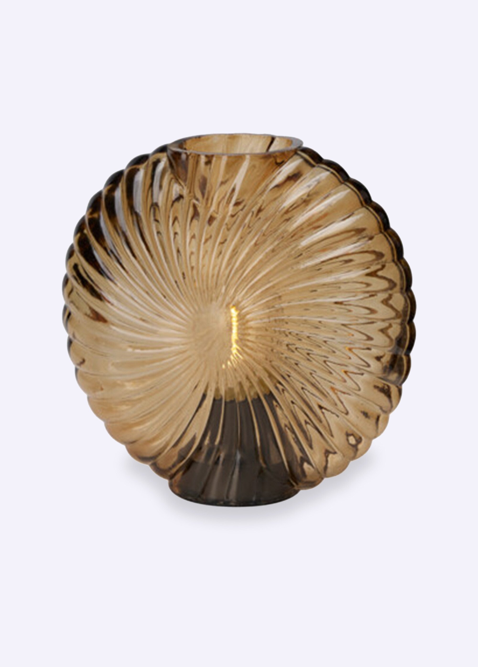 Lampe à poser en verre motif rosace Beige KP-XX8450040 FA1