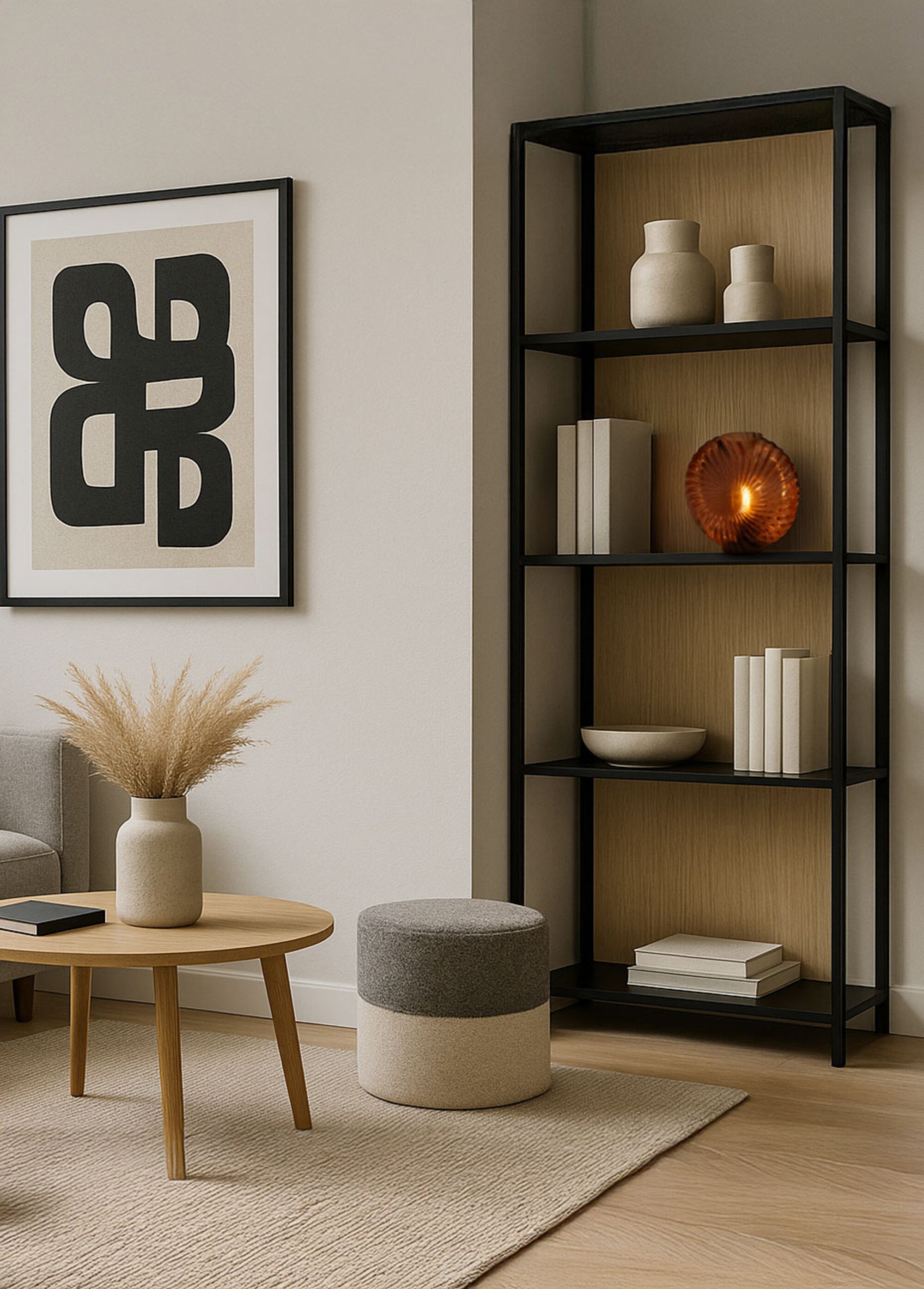 Lampe à poser en verre motif rosace Marron KP-XX8450040 SF1