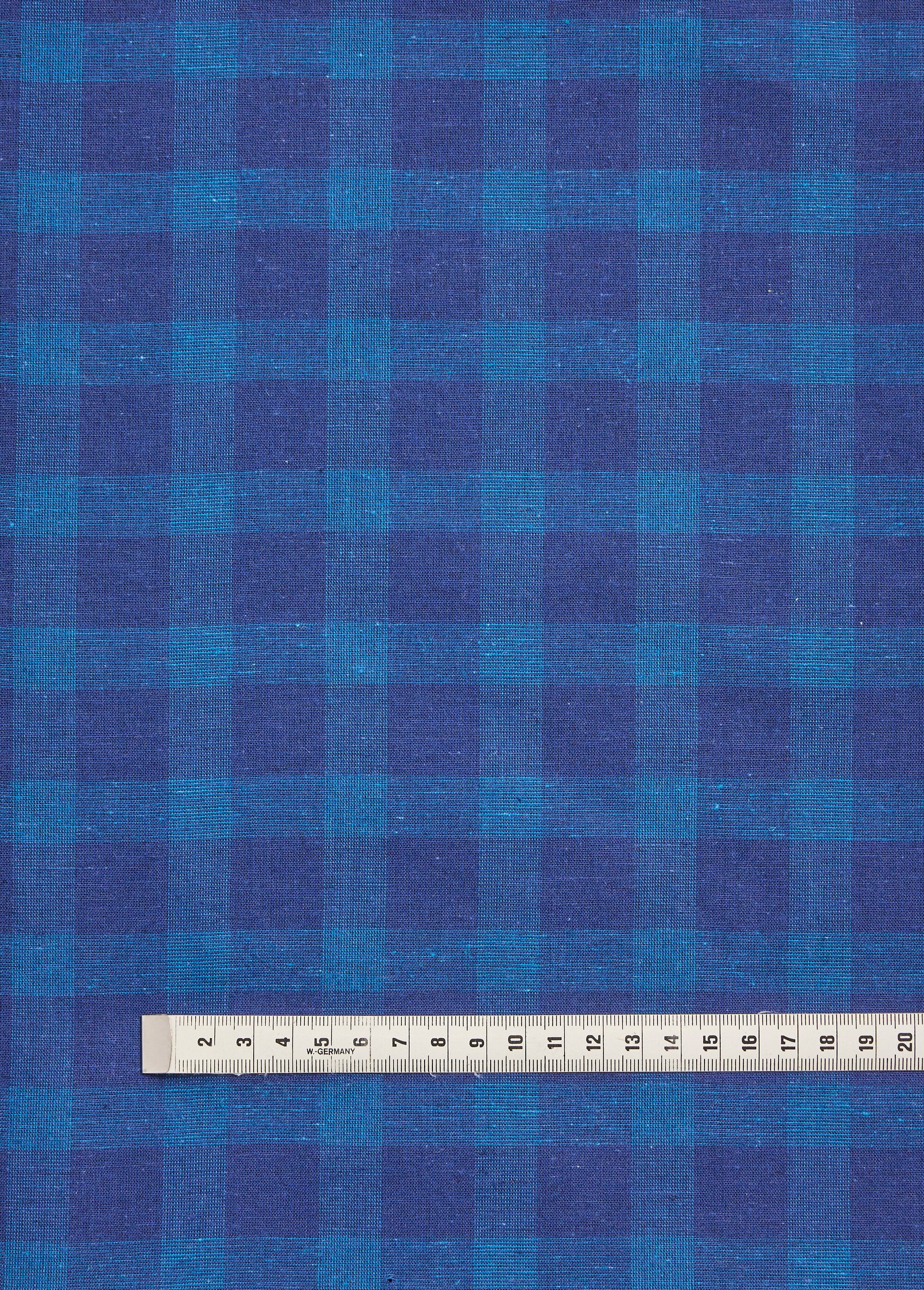 Coupon tissu carreaux foncés, Peacock