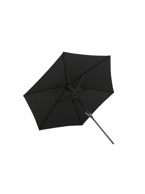 Parasol rond alu à manivelle, diam. 3m NOIR VEN-1133-333 FA1