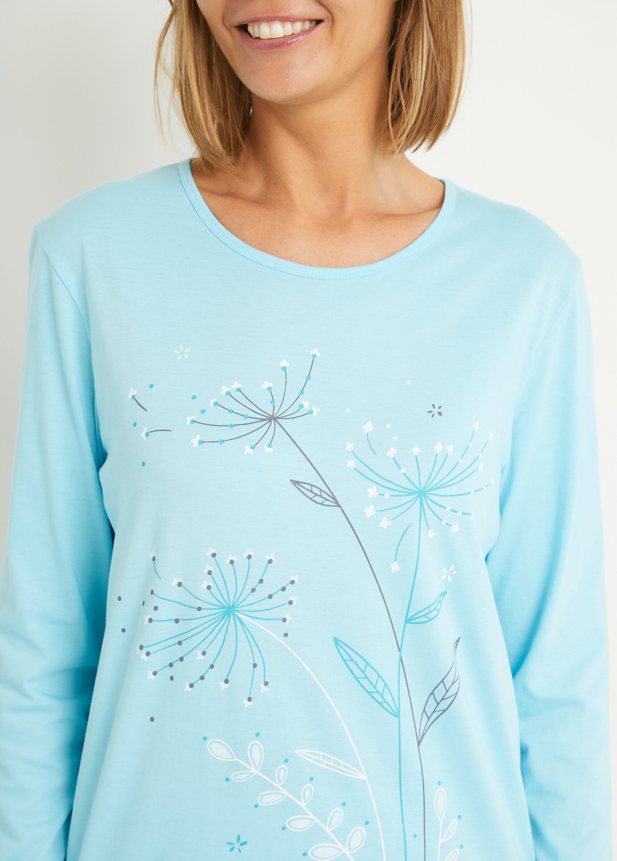 Pyjama taille élastiquée coton uni - lot de 2