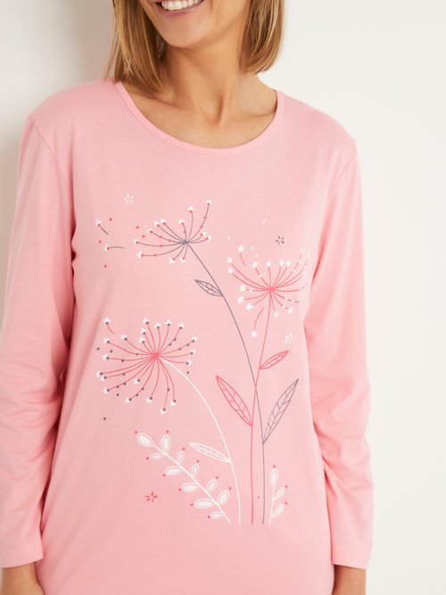 Pyjama taille élastiquée coton uni - lot de 2 Femme Bleu SPIREE DE2