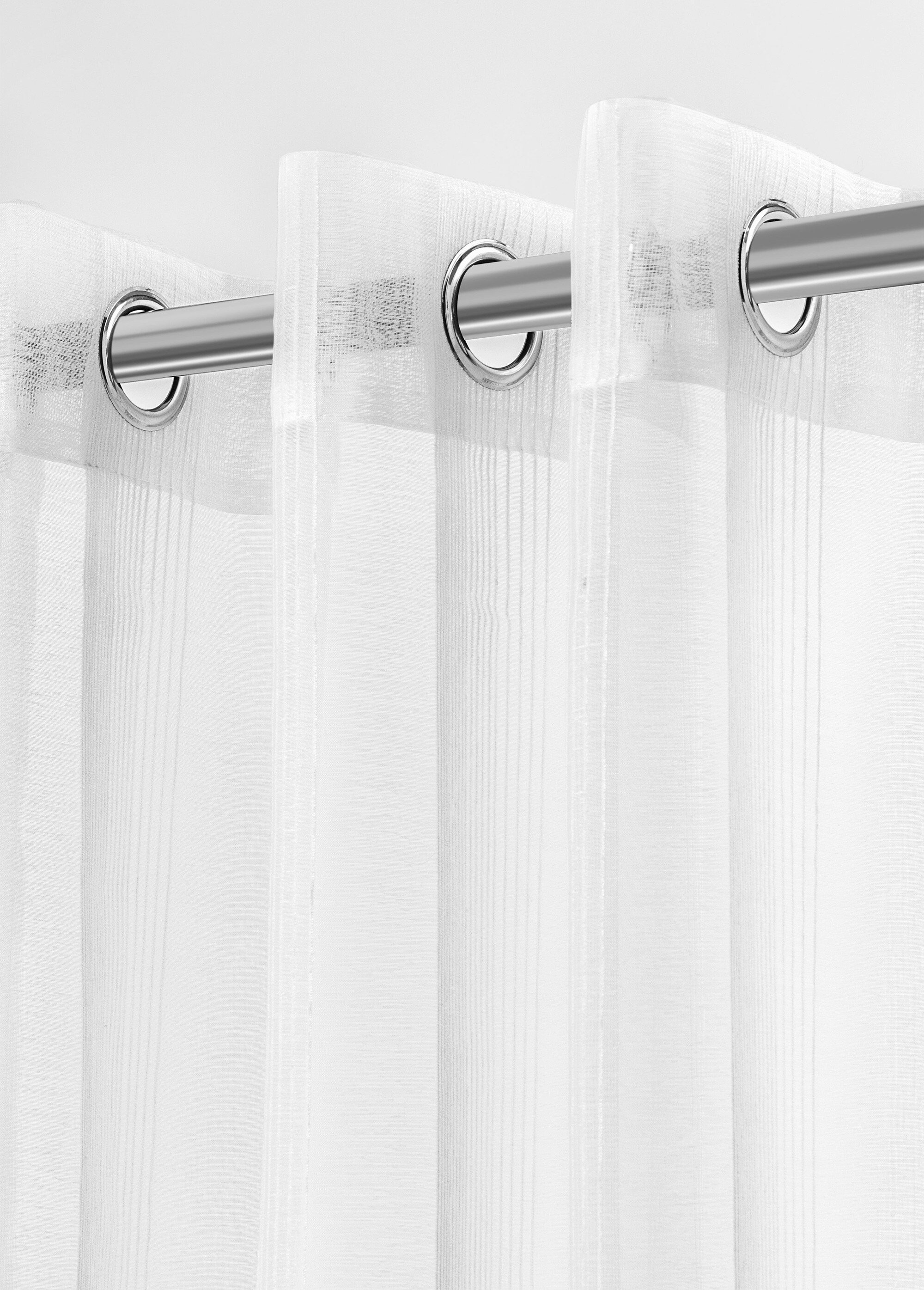 Rideau aspect naturel avec lignes velours