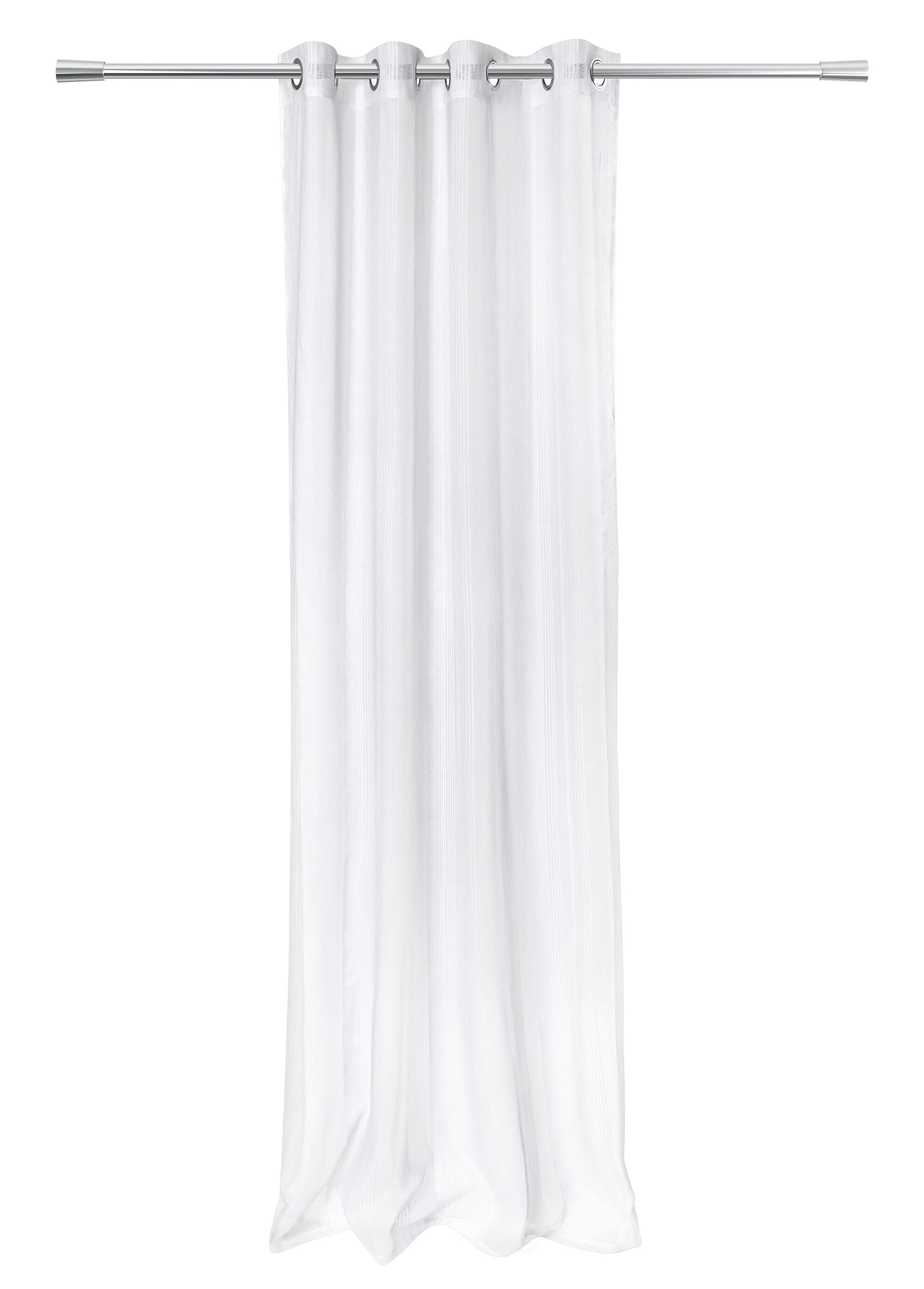 Rideau aspect naturel avec lignes velours