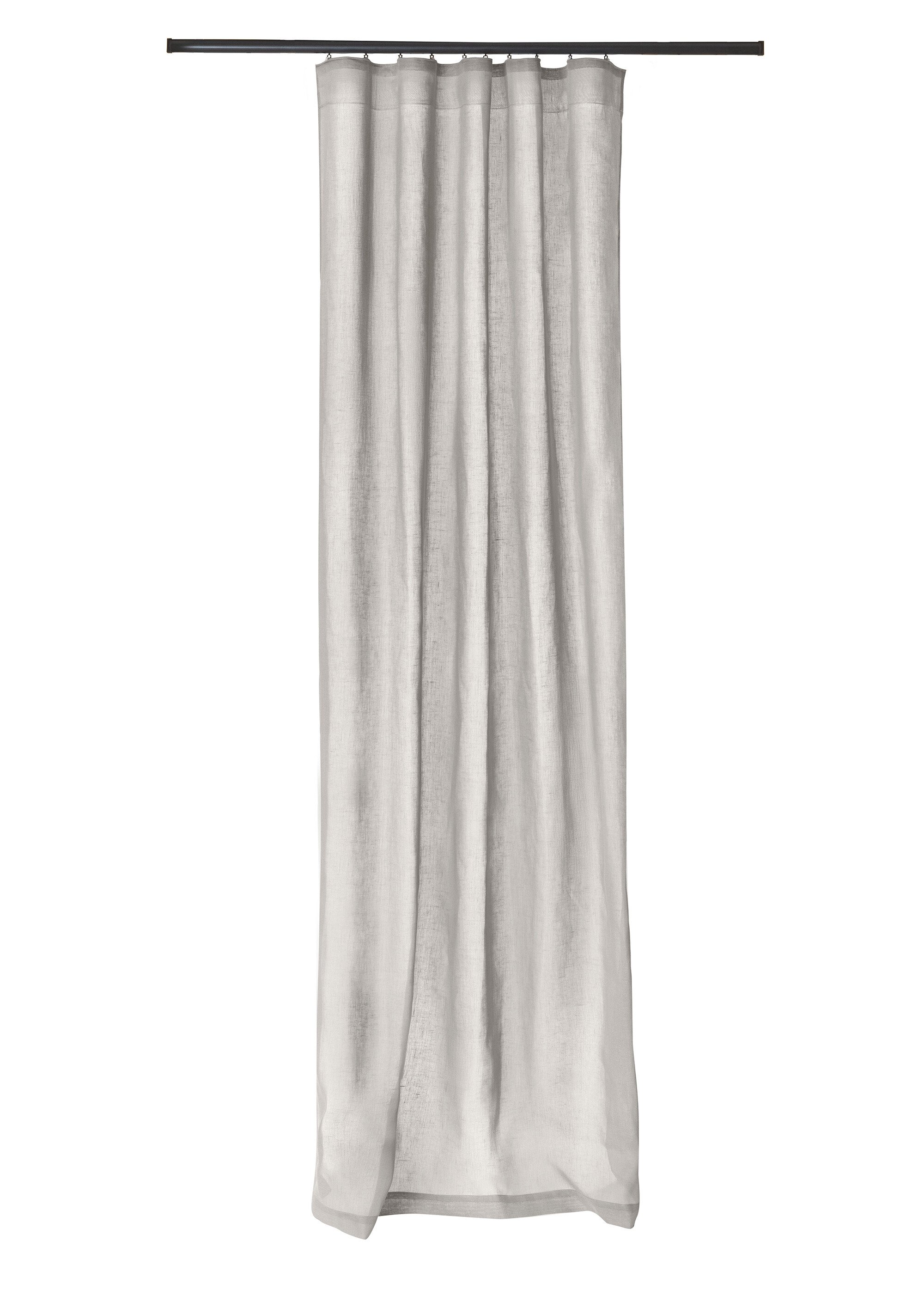 Rideau aspect naturel pour rail ou tringle Beige HOM-BRUT FA2