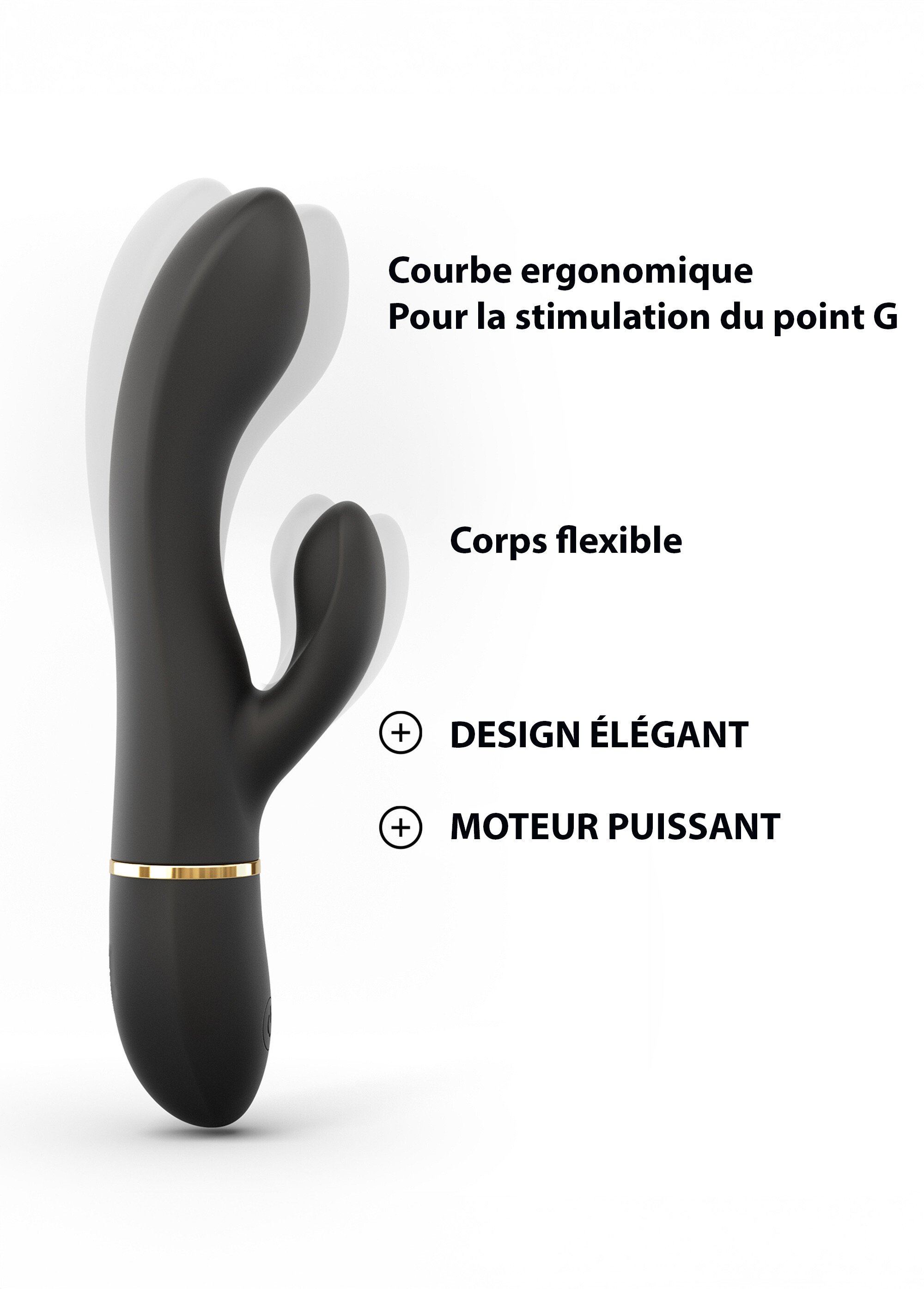 Sextoy double stimulation, Glam Rabbit NOIR