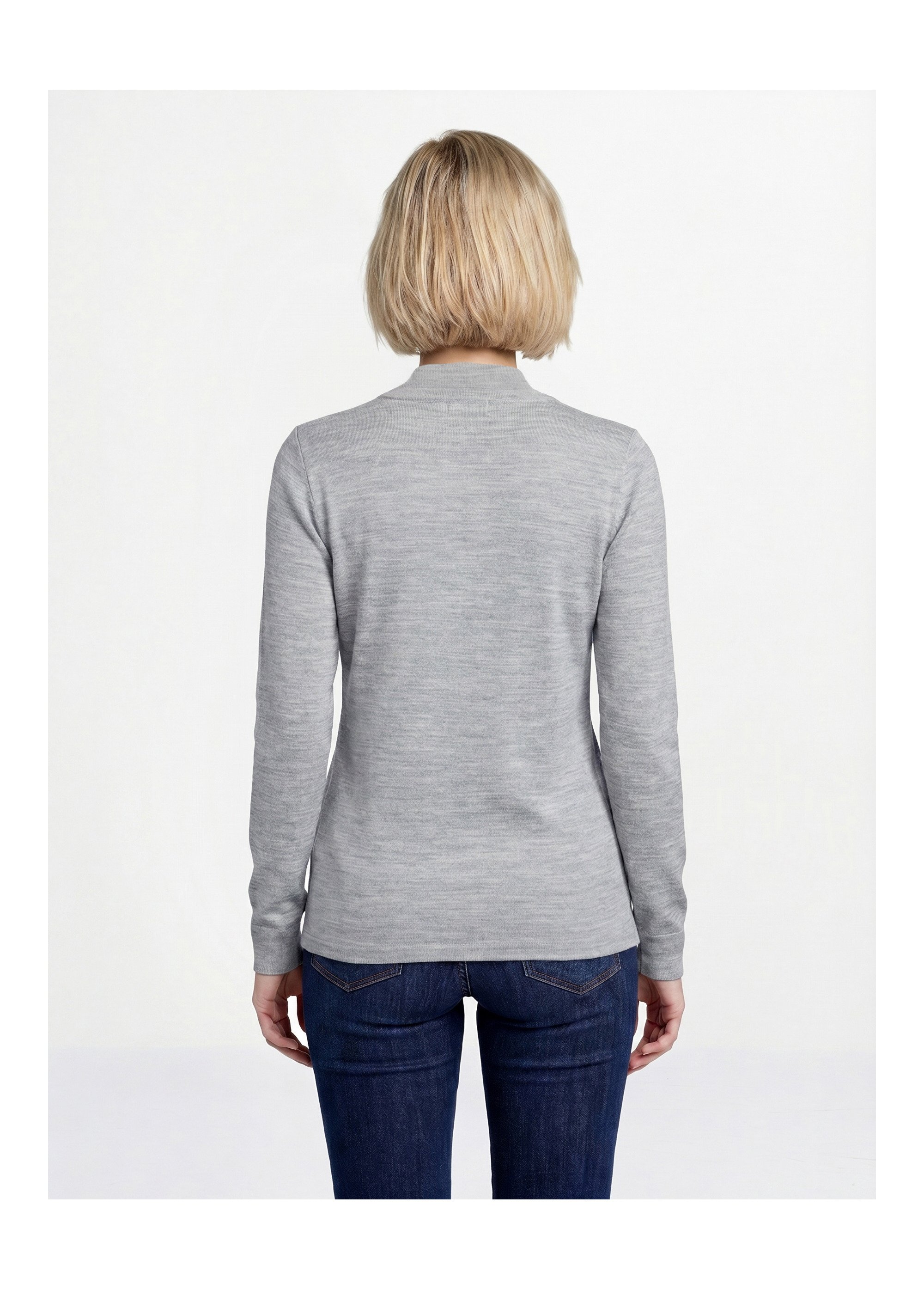 Sous-pull chaud col roulé maille interlock unie