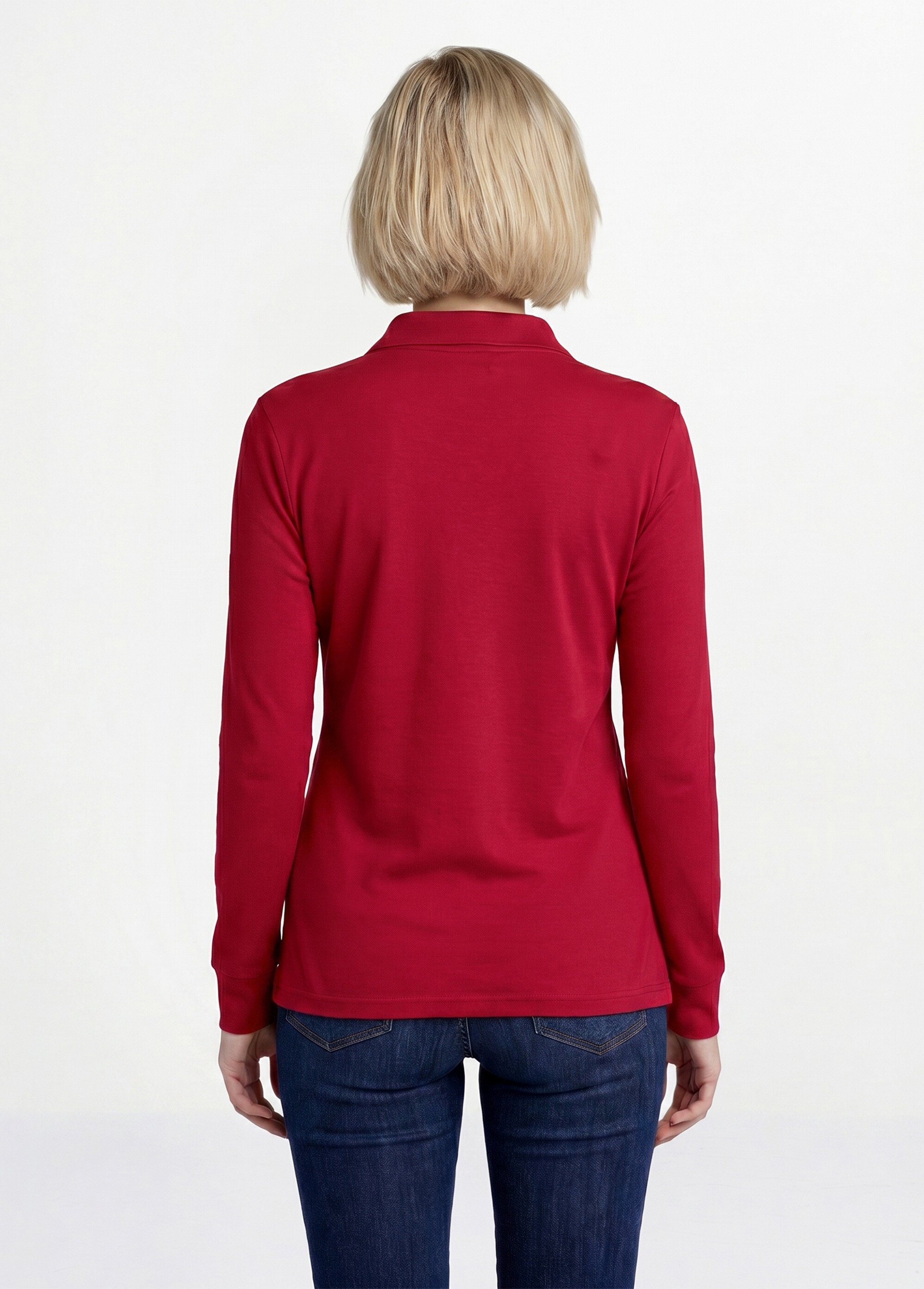 Sous-pull chaud col roulé maille interlock unie Femme Rouge PULLY DO1